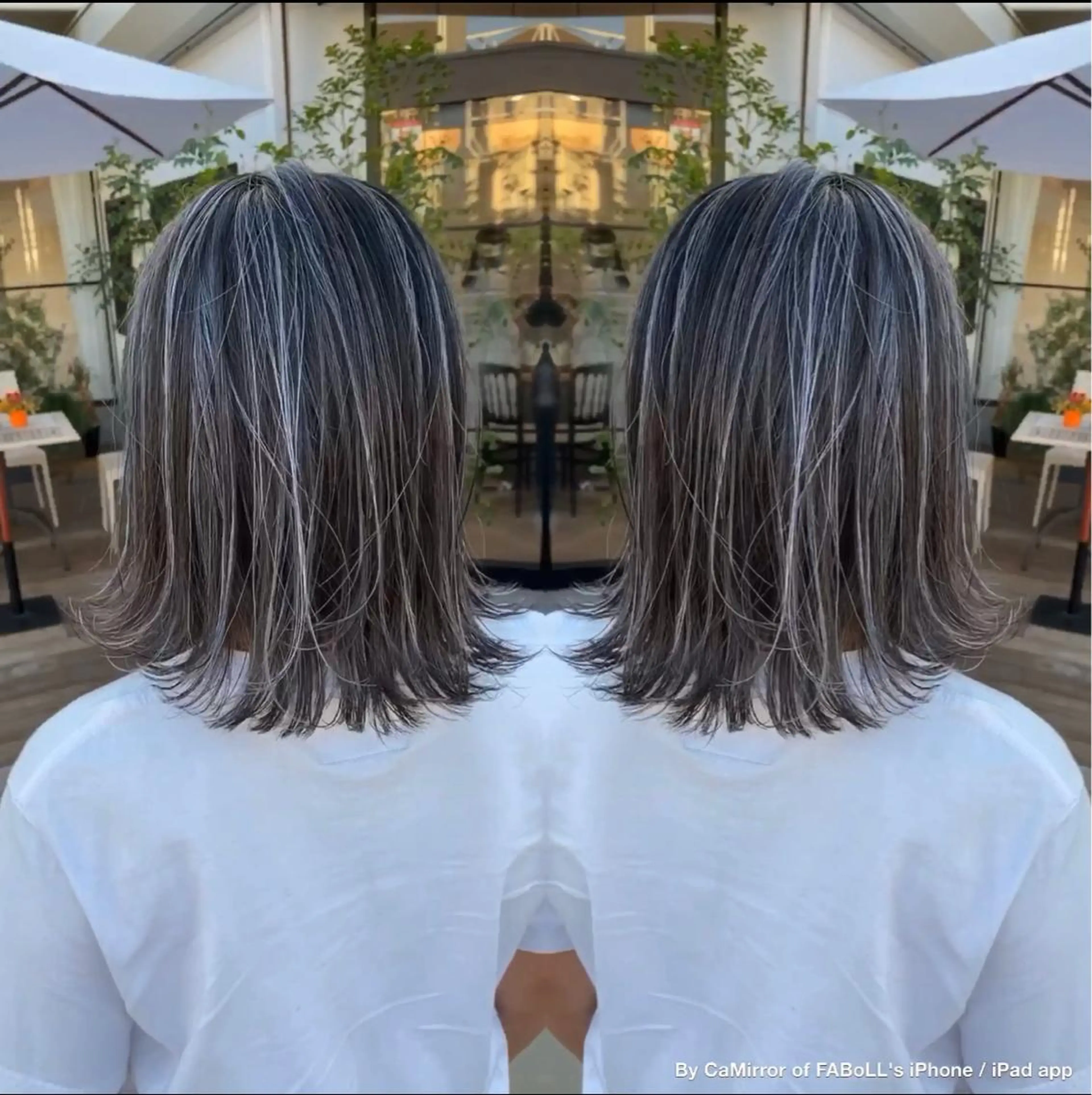 ミディアム カラー カット ヘアカラー トリートメント 鍵谷 公宏のヘアスタイル