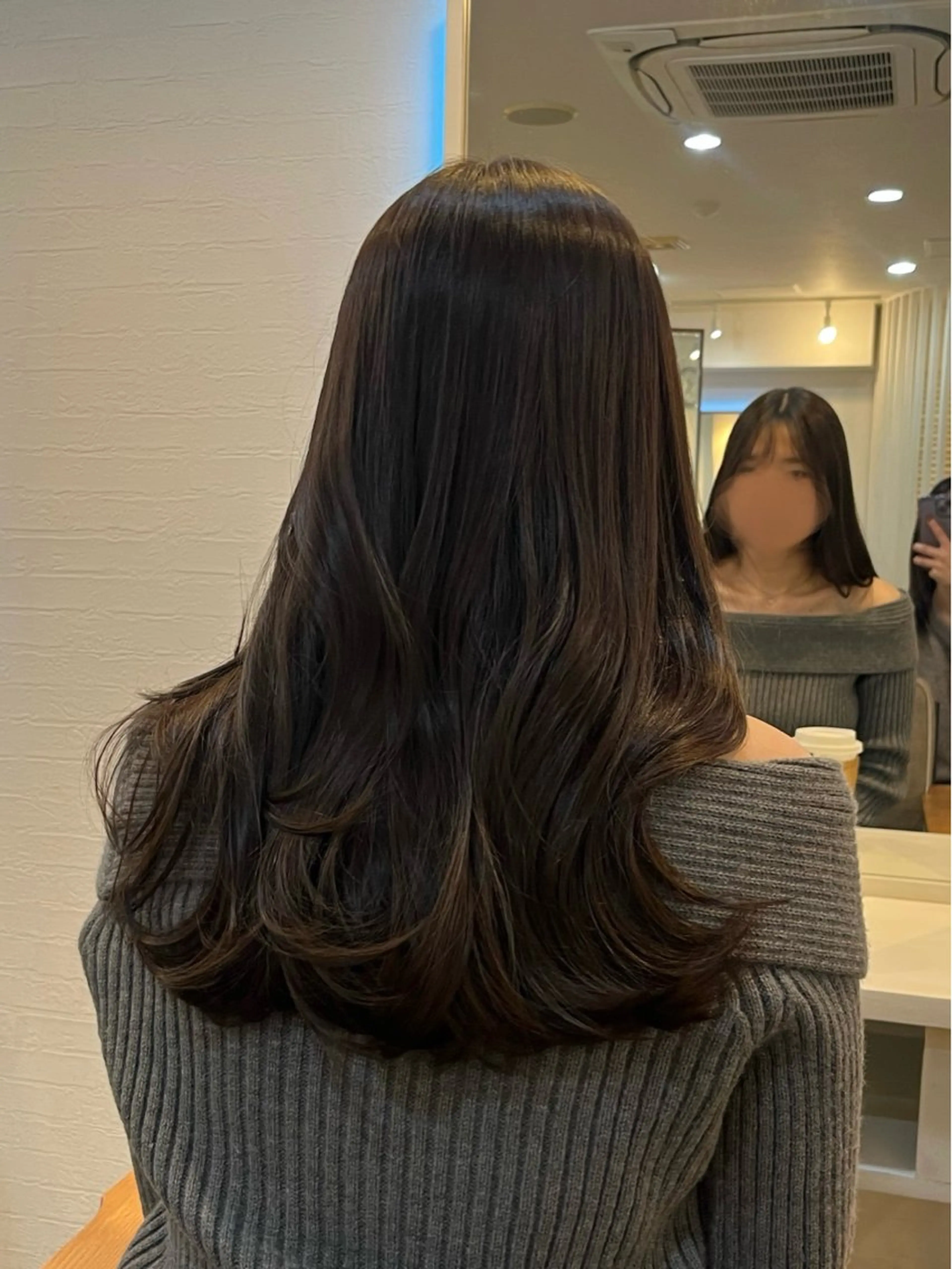 毛先カット＋ワンカラーの写真