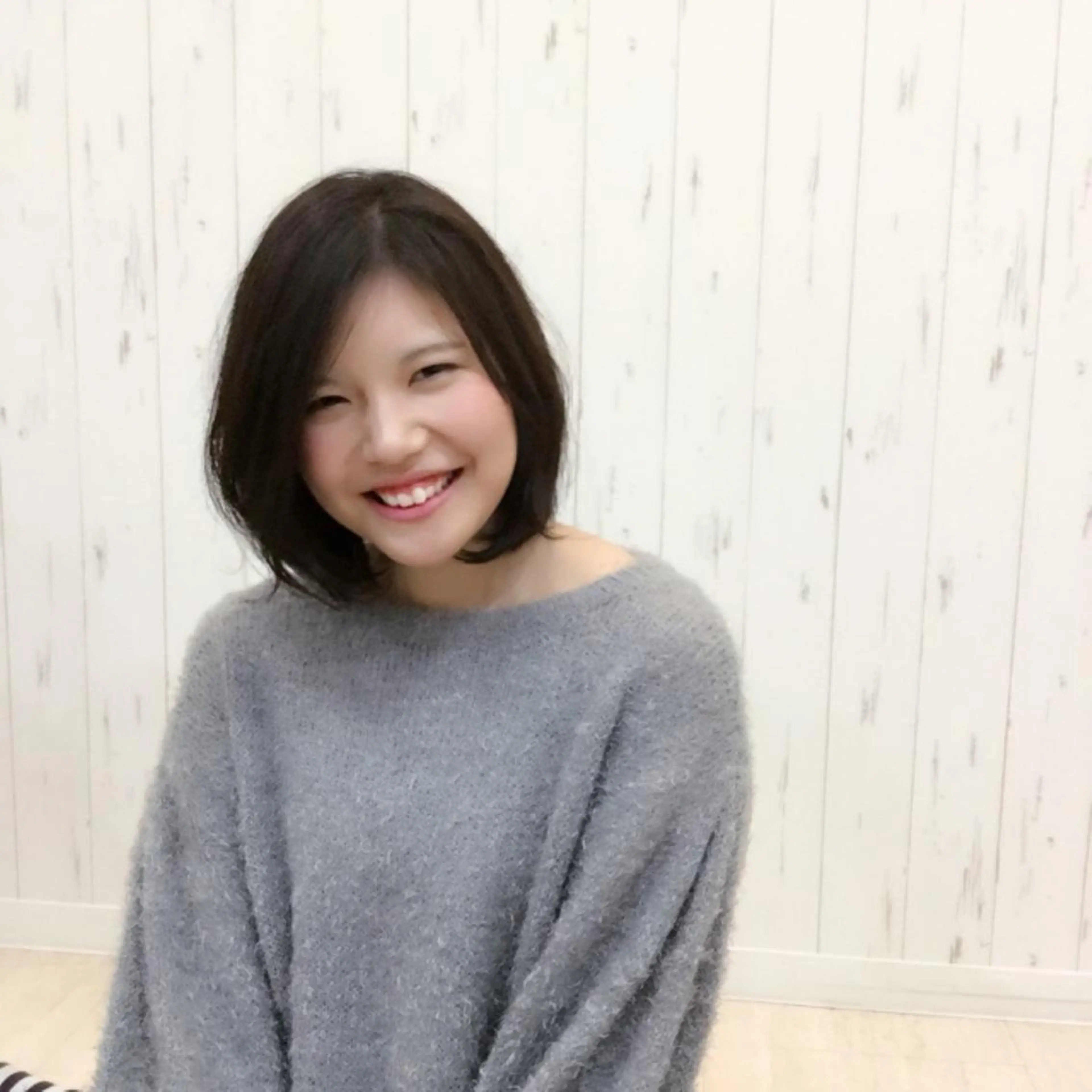 ミディアム カラー ヘアアレンジ ボブ KAIzen. tomoのヘアスタイル