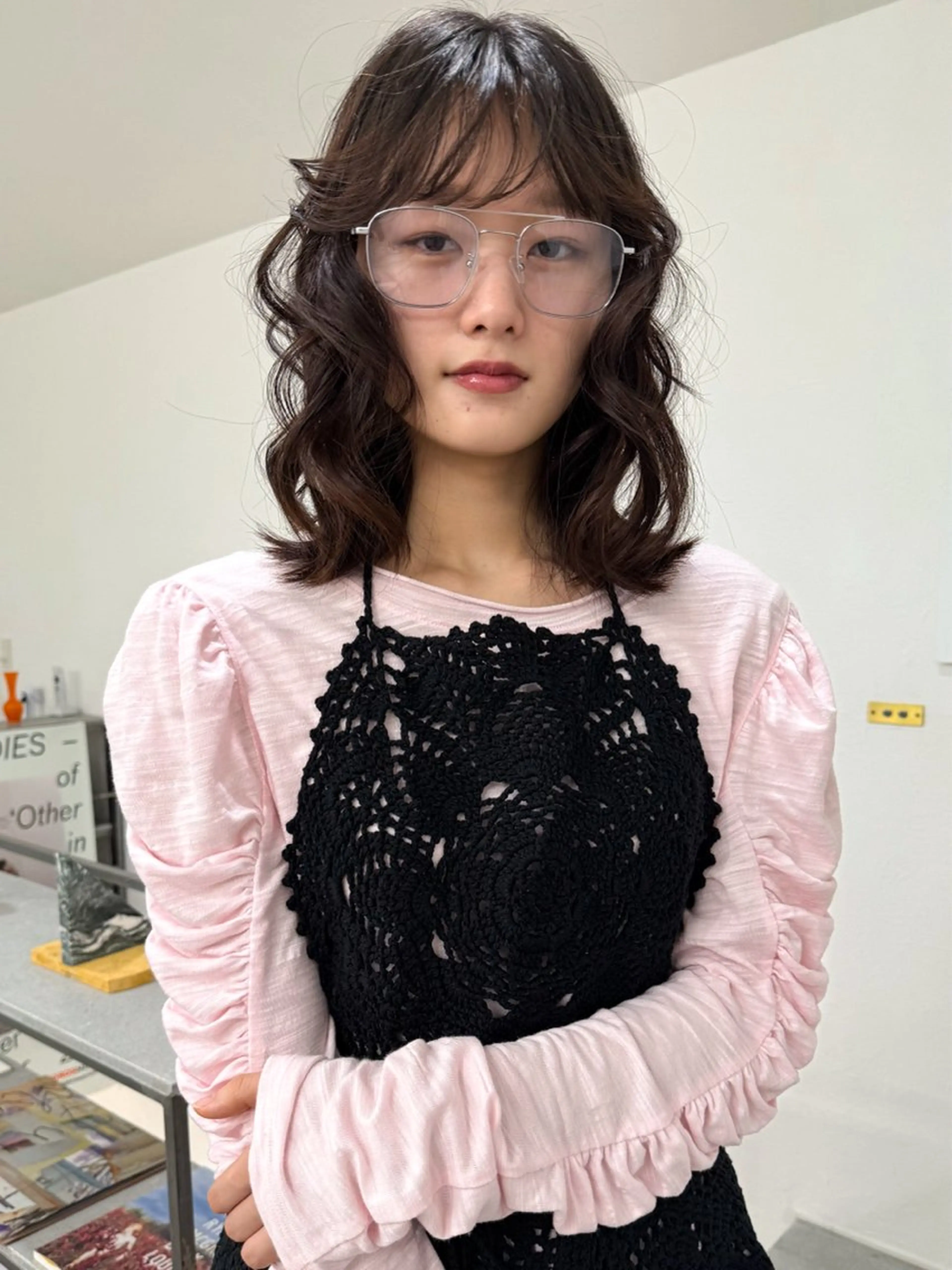 ミディアム イシイ モエカのヘアスタイル