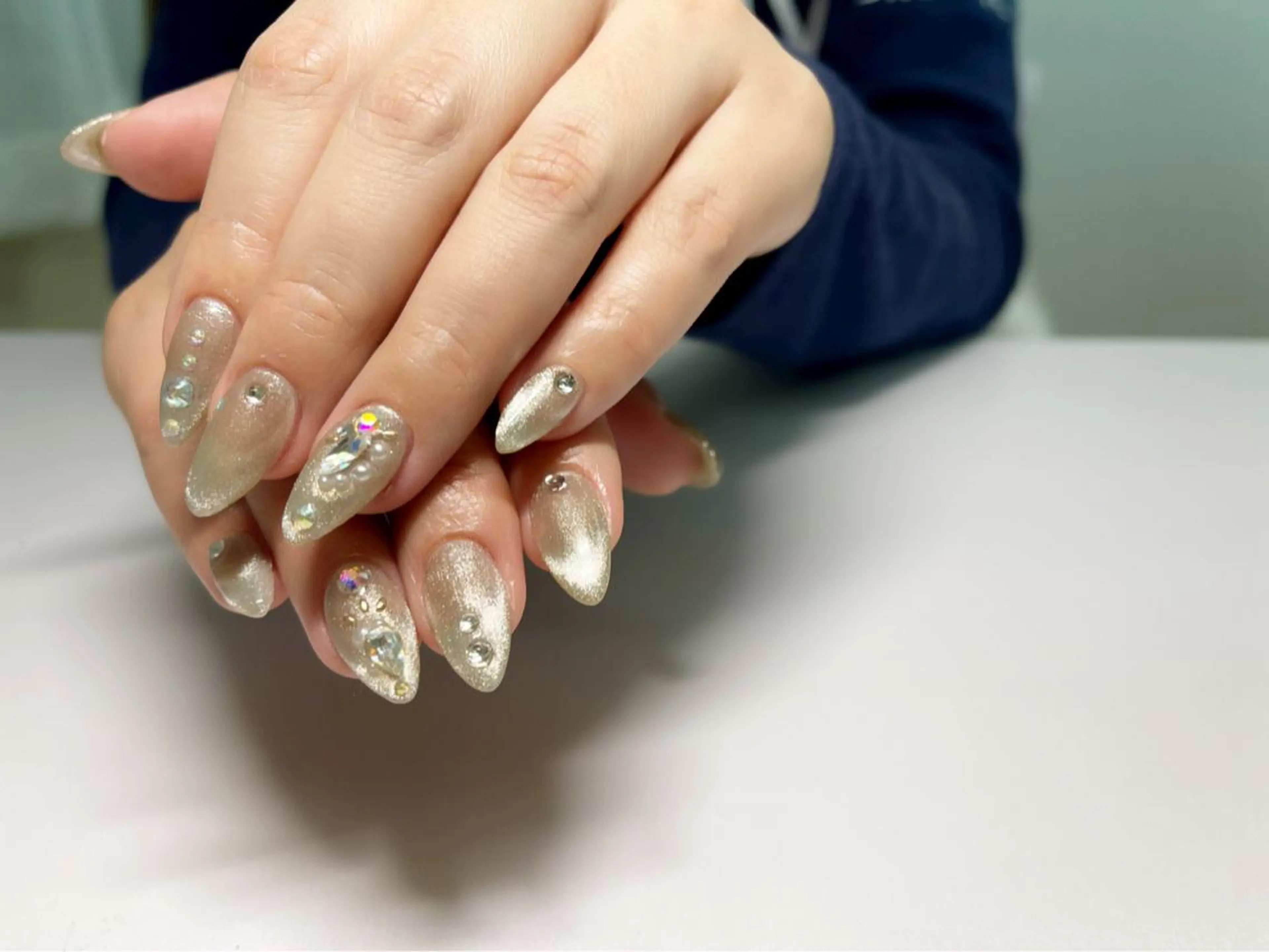 ネイル 長さ出し ハンドネイル sharesalon PESCAのネイルデザイン