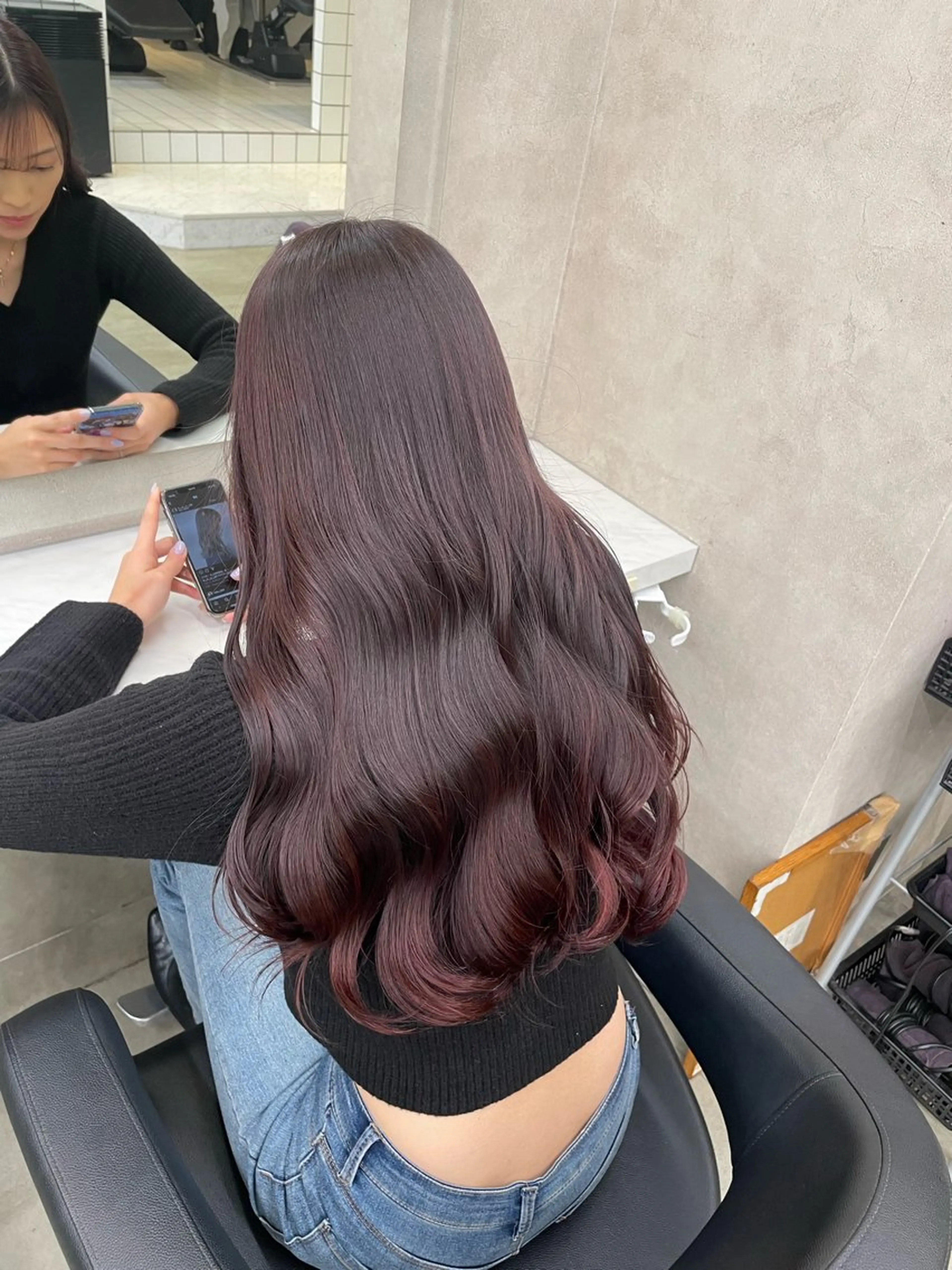 ロング カラー ヘアアレンジ ヘアカラー トリートメント ヘアセット 💗横浜美容室 💗HARUNAのヘアスタイル