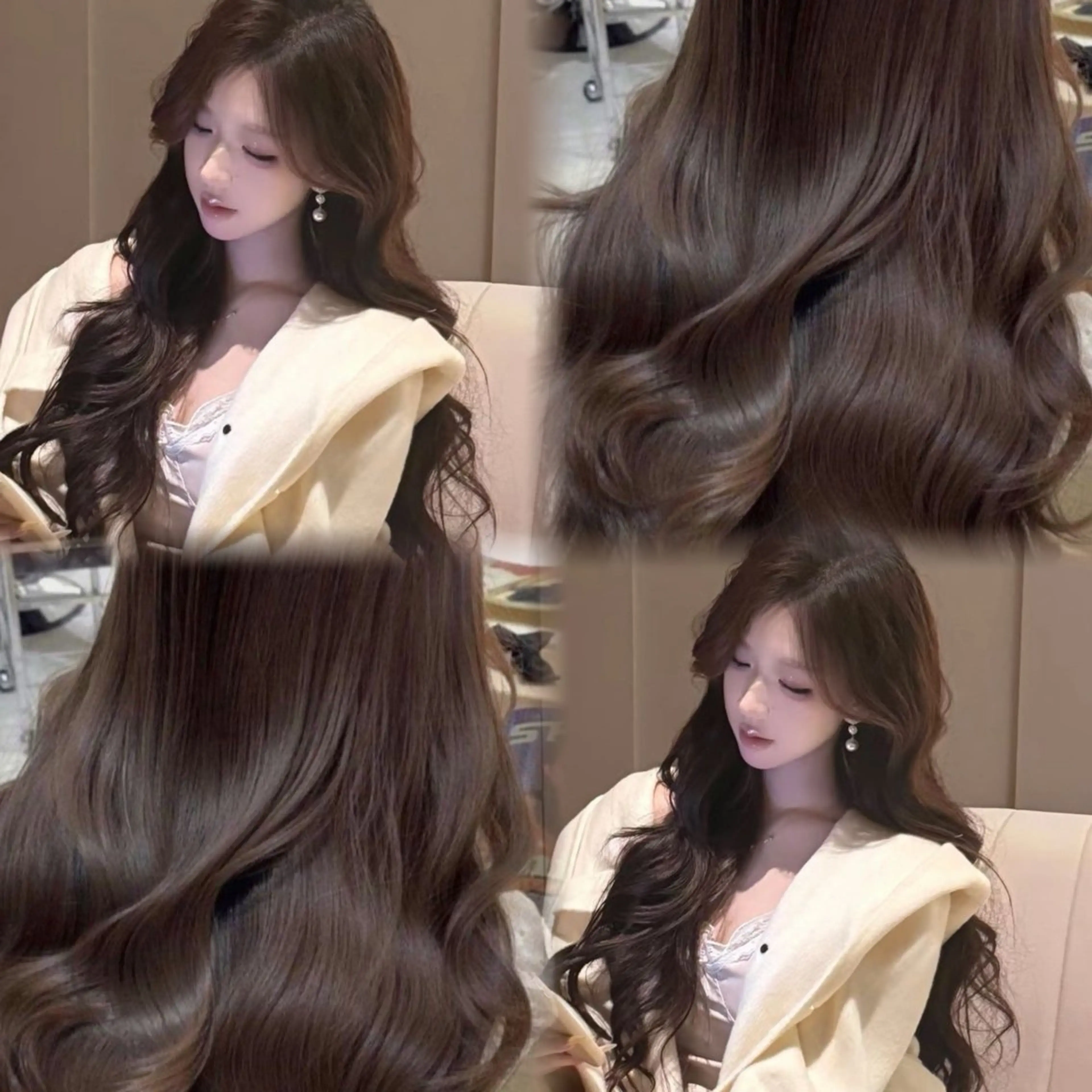 ロング カット ヘアカラー トリートメント ナナ♡レイヤーカット ♡似合わせカラーのヘアスタイル