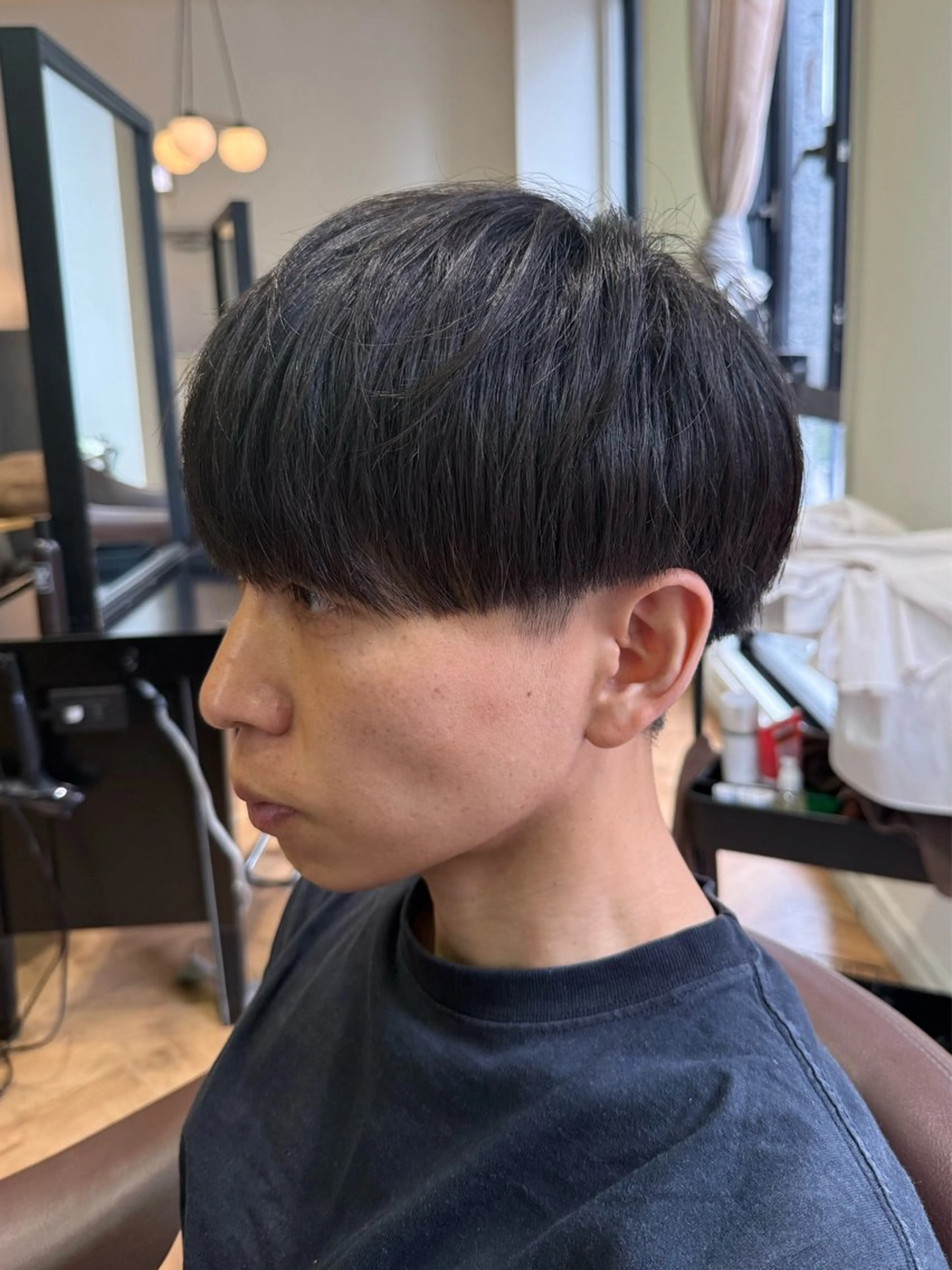 ショート メンズ マッシュ 溝口 槙里也のヘアスタイル