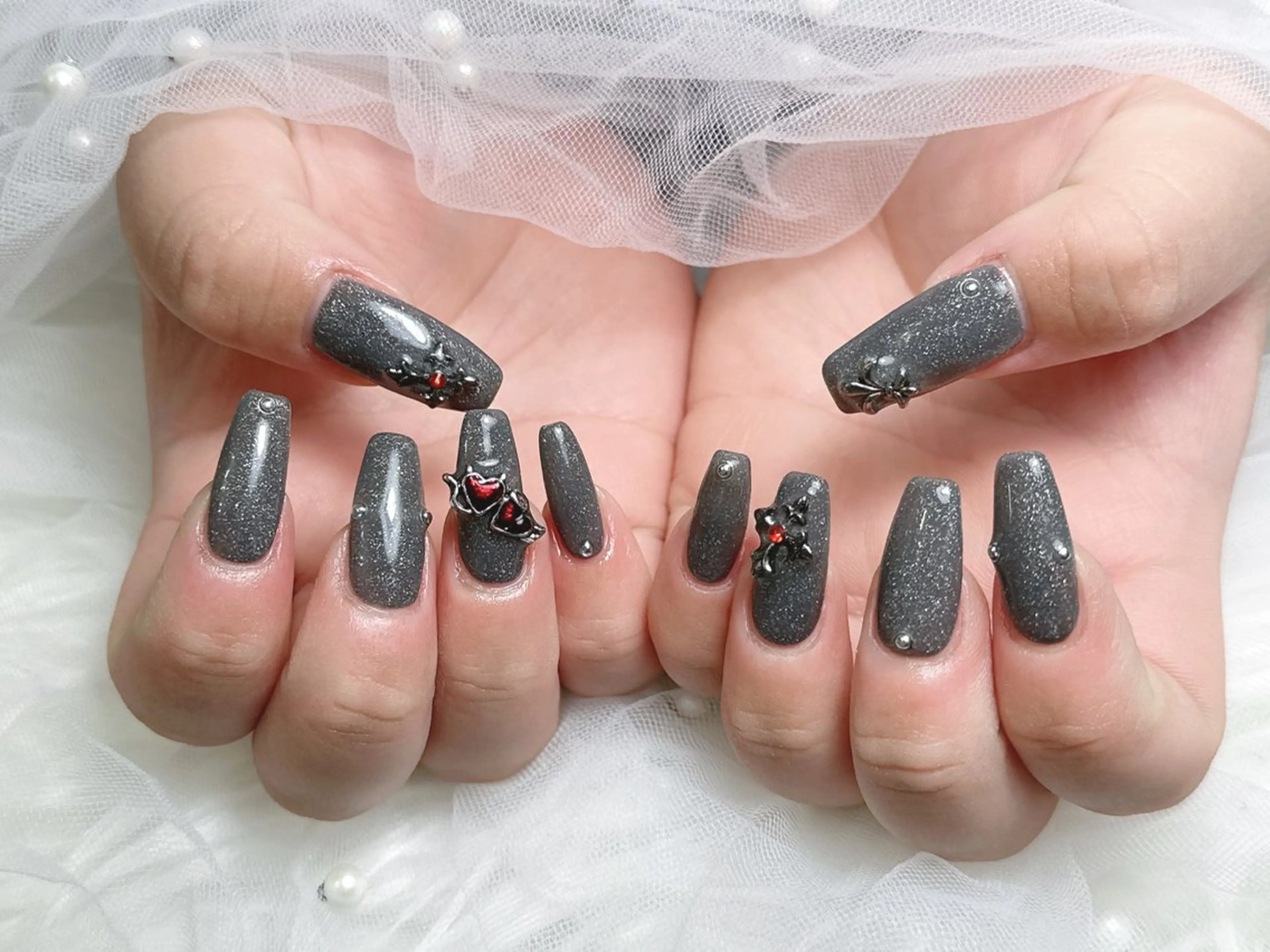ネイル ロングネイル ハンドネイル 【Eclat ｴｸﾗ】nail＆beauty所属・Eclat〔ｴｸﾗ〕 MOEKA𝜗𝜚*のネイルデザイン