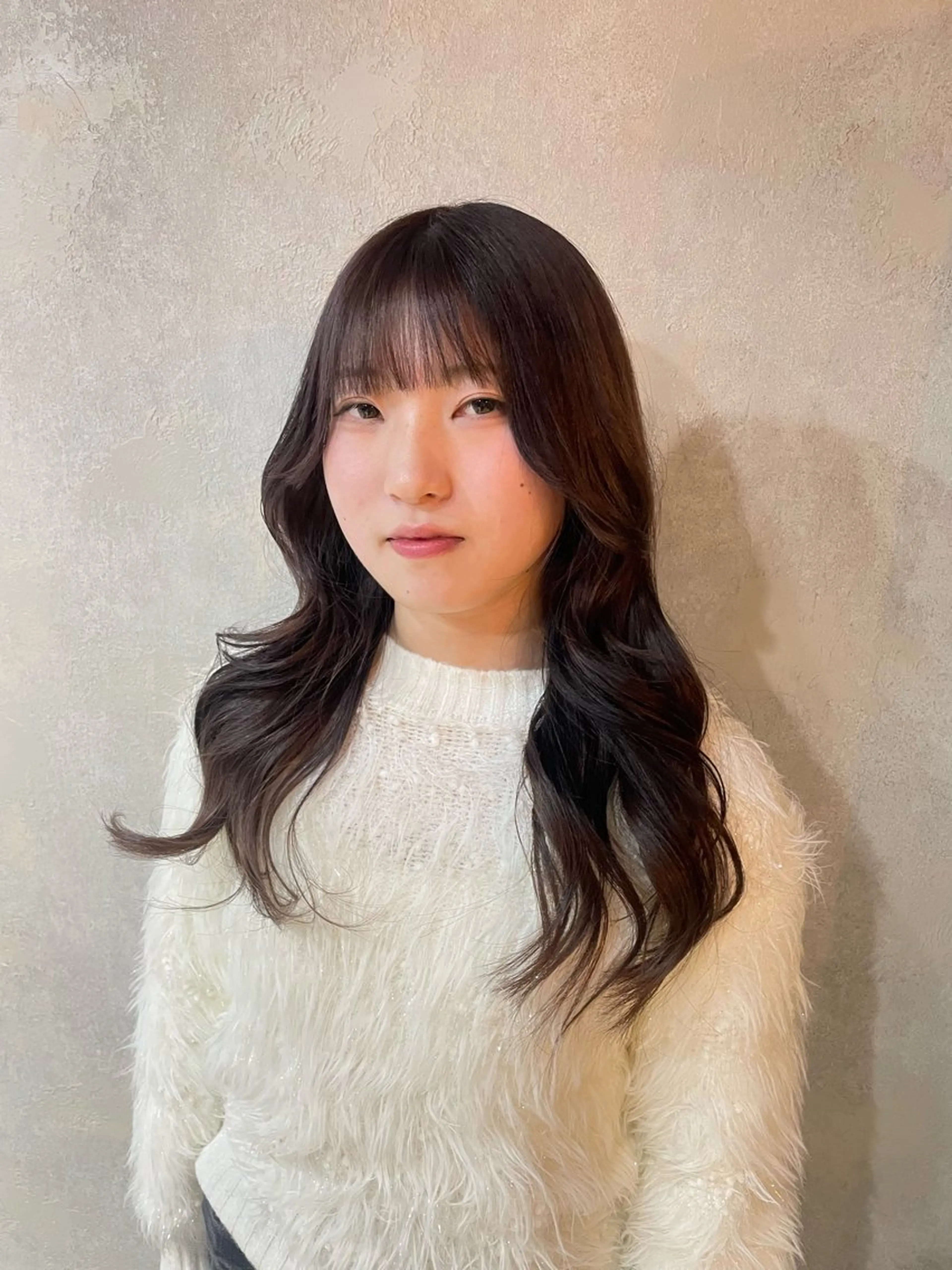 ロング 顔周りカット レイヤーカット 海外ヘア🇺🇸✨ 恵比寿　MIYUKIのヘアスタイル