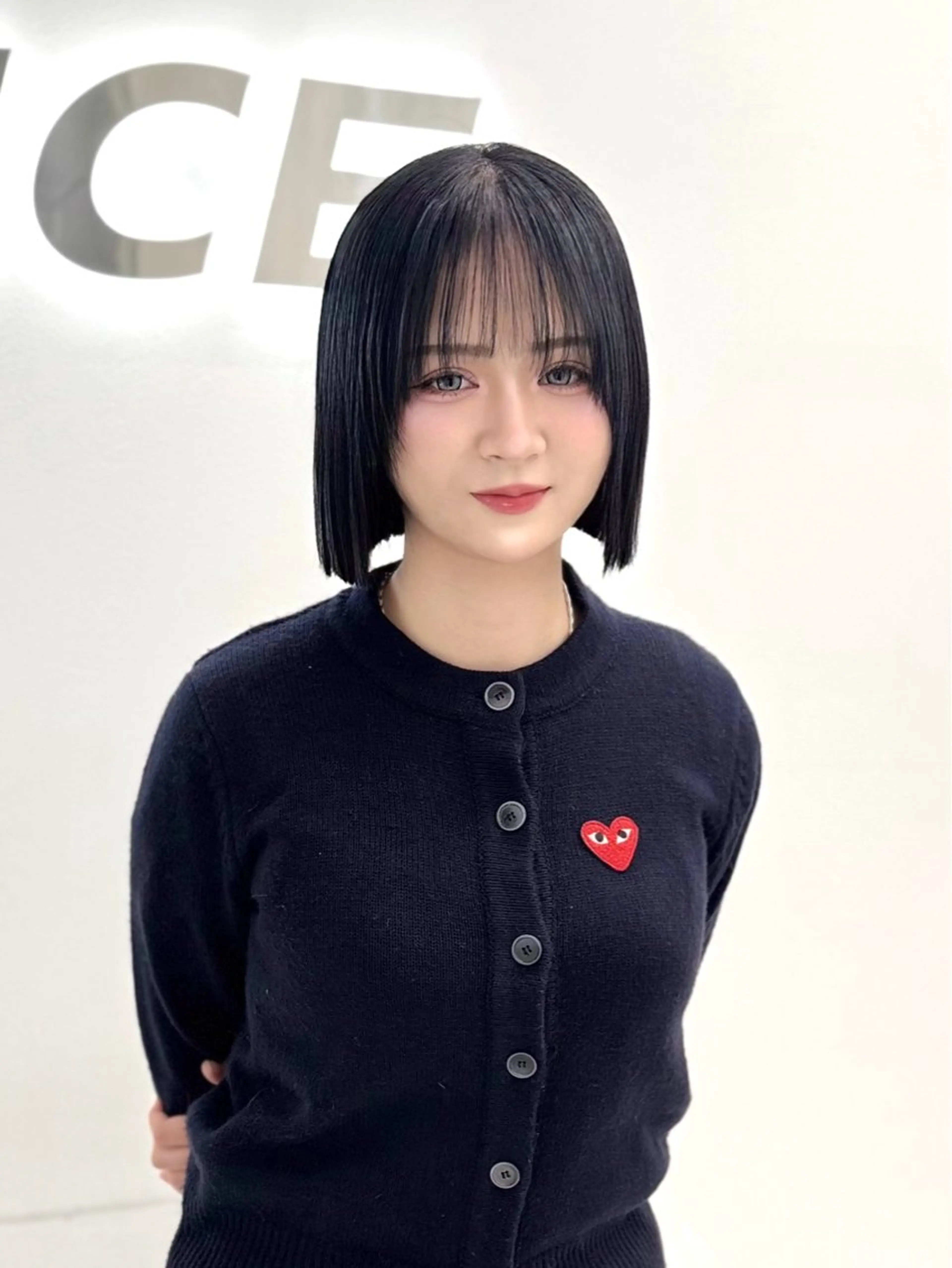 ショート カラー ヘアアレンジ カット ヘアカラー 縮毛矯正 トリートメント ヘッドスパ ヘアセット 縮毛矯正🤍 盛れるボブ/ひかりのヘアスタイル