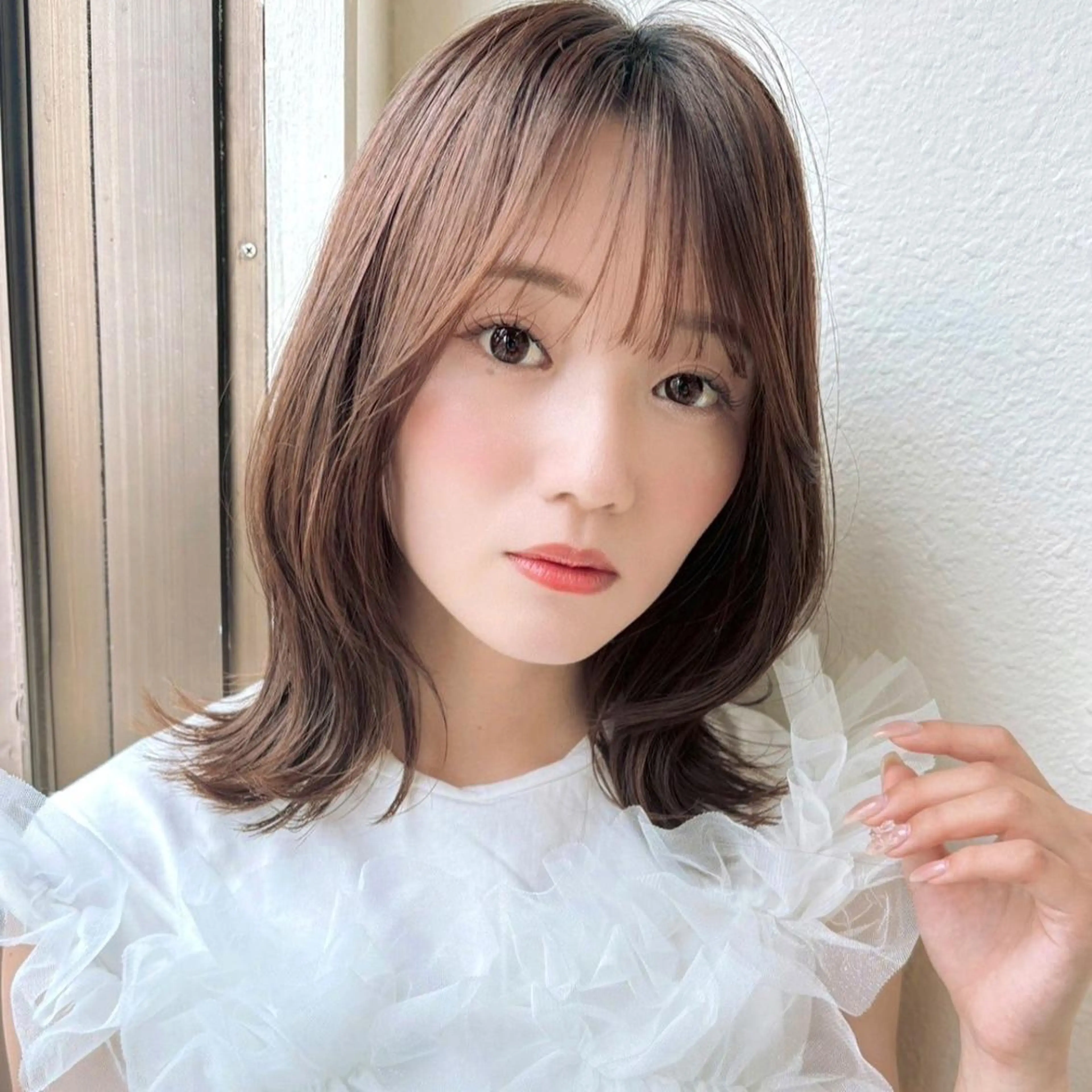 ミディアム 艶髪ストレート❇️ レイヤー❇️出町光流のヘアスタイル