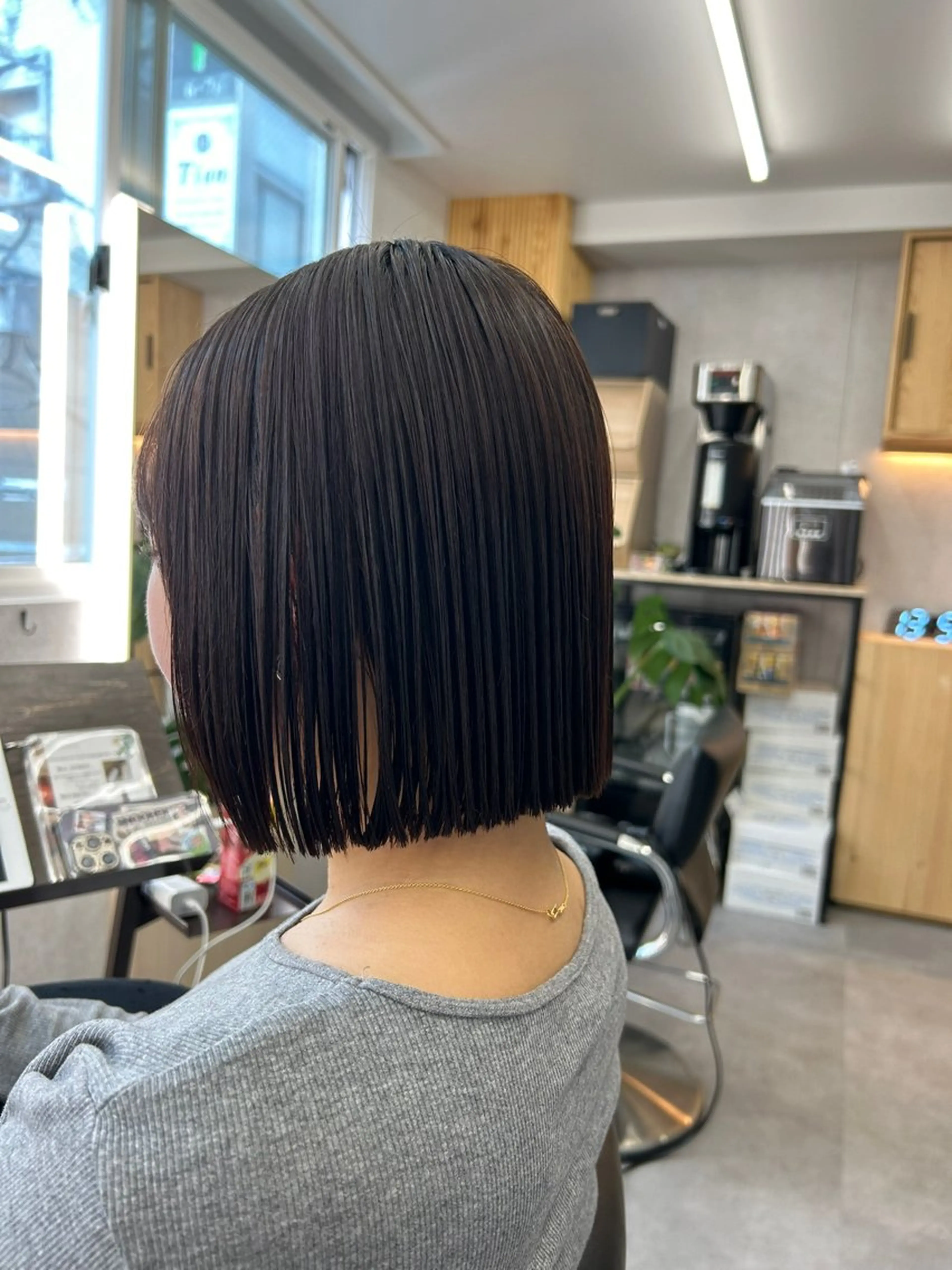 ミディアム 【🌈ボブ/縮毛矯正 /🌈】motoのヘアスタイル