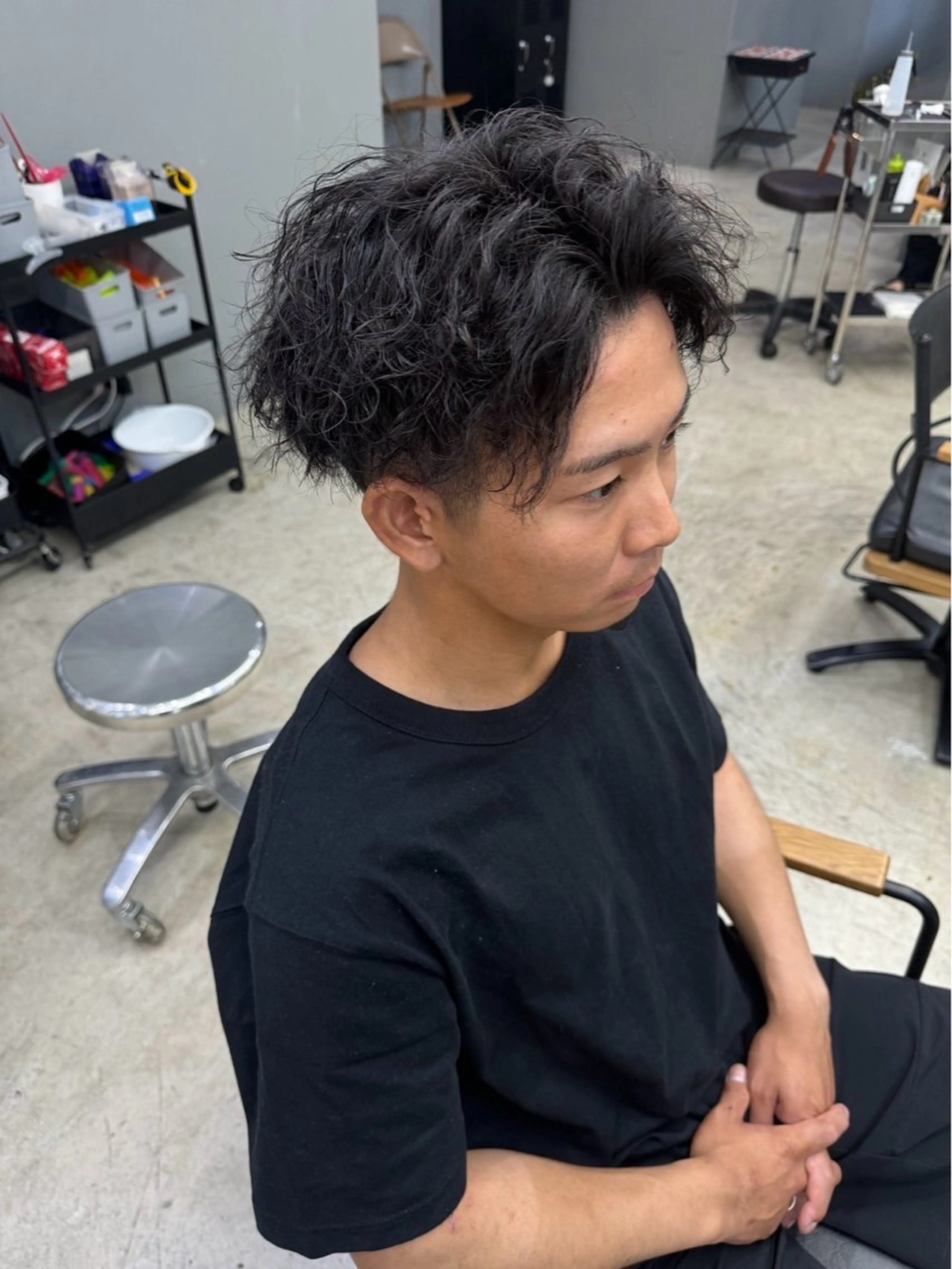 ショート パーマ メンズ メンズ専門サロン wokeのヘアスタイル