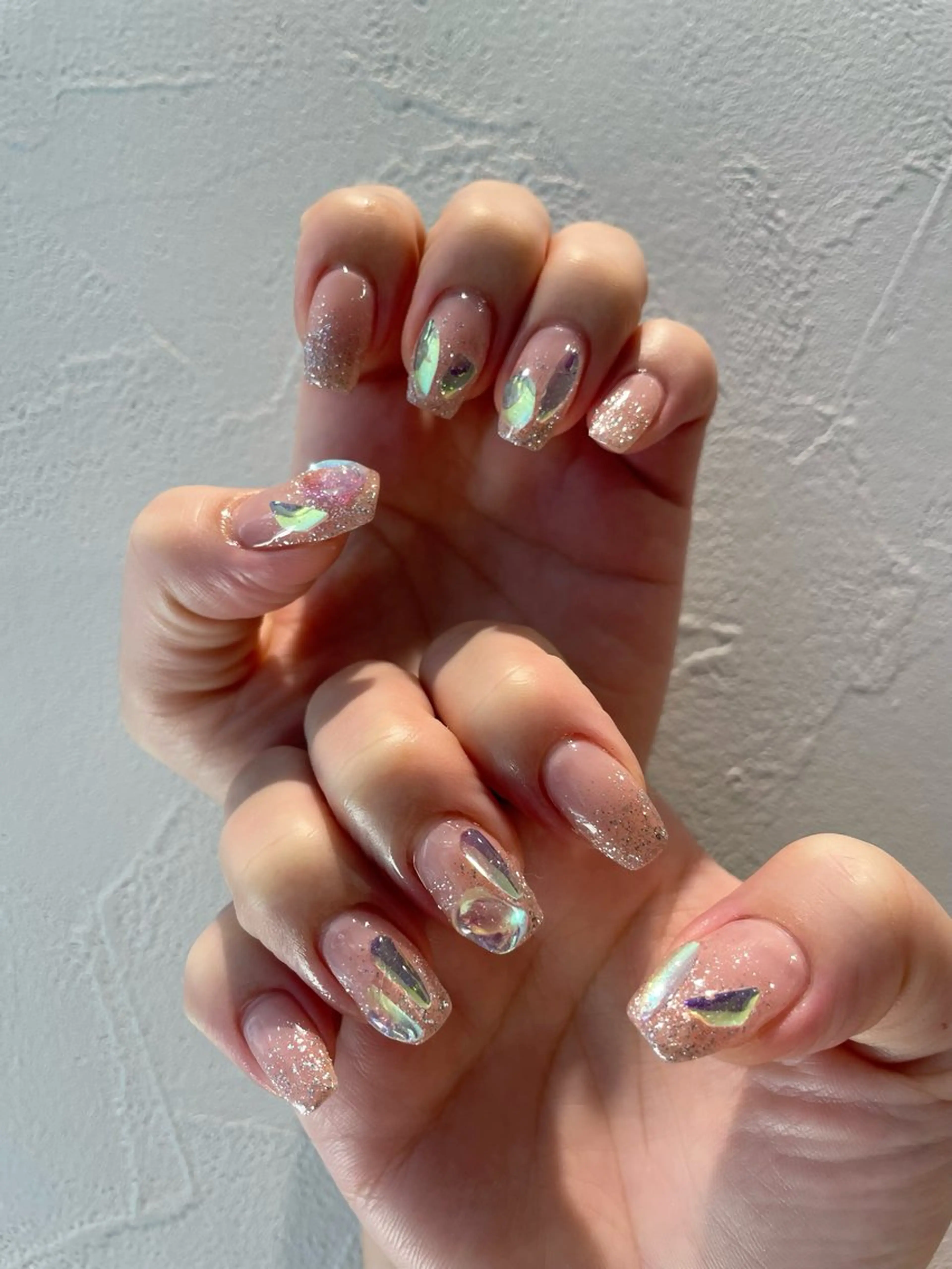 ネイル キラキラネイル マグネットネイル ハンドネイル 佐藤 まりえのネイルデザイン