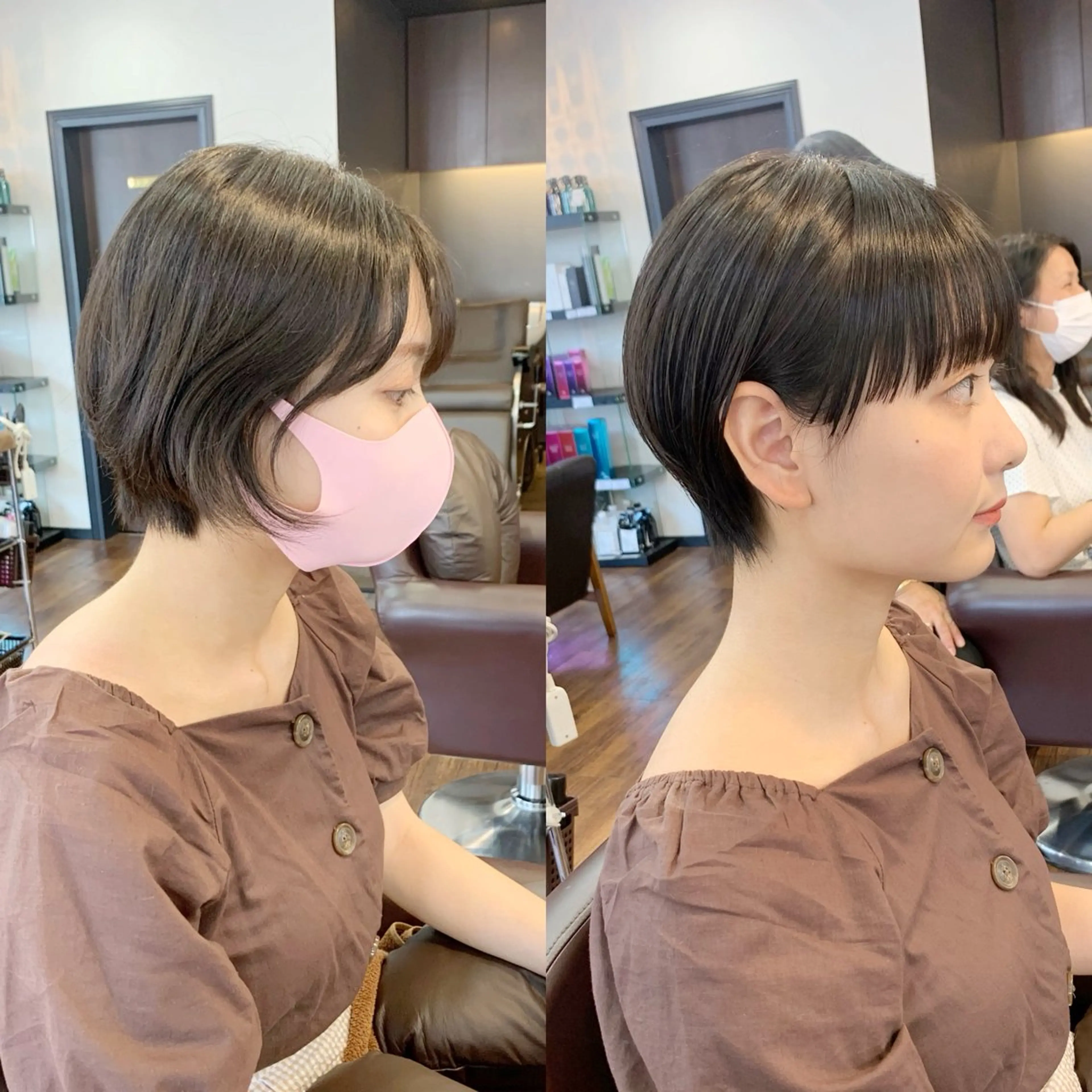 ショート カット ヘアカラー 縮毛矯正/ショート/ レイヤー/畑中正敏のヘアスタイル