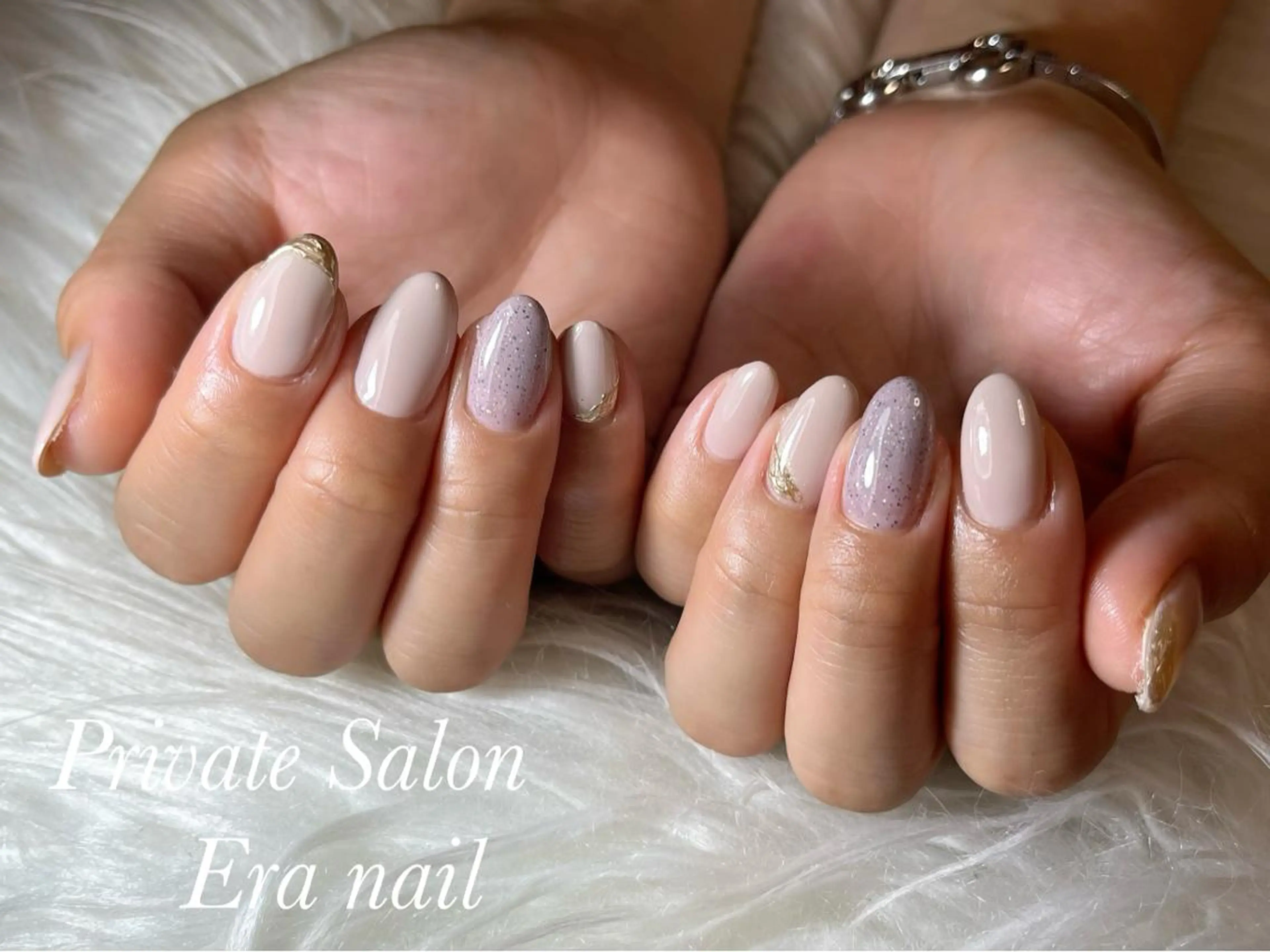 ネイル ミラーネイル ワンカラーネイル ハンドネイル Era nailのネイルデザイン