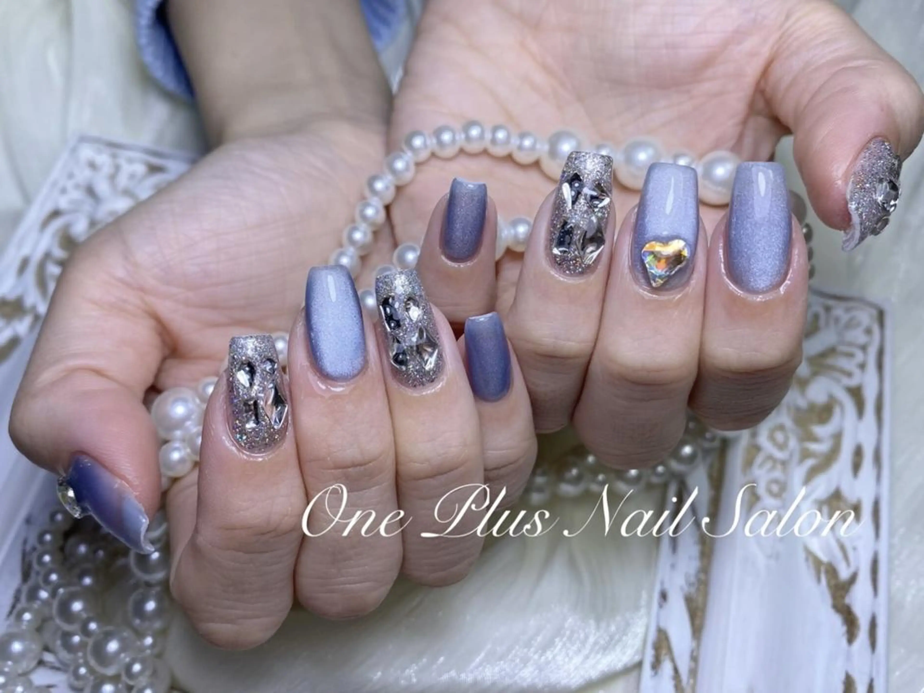 ネイル ジェルネイル キラキラネイル 韓国ネイル ラメ(グリッター) マグネットネイル haruka 🧸のネイルデザイン