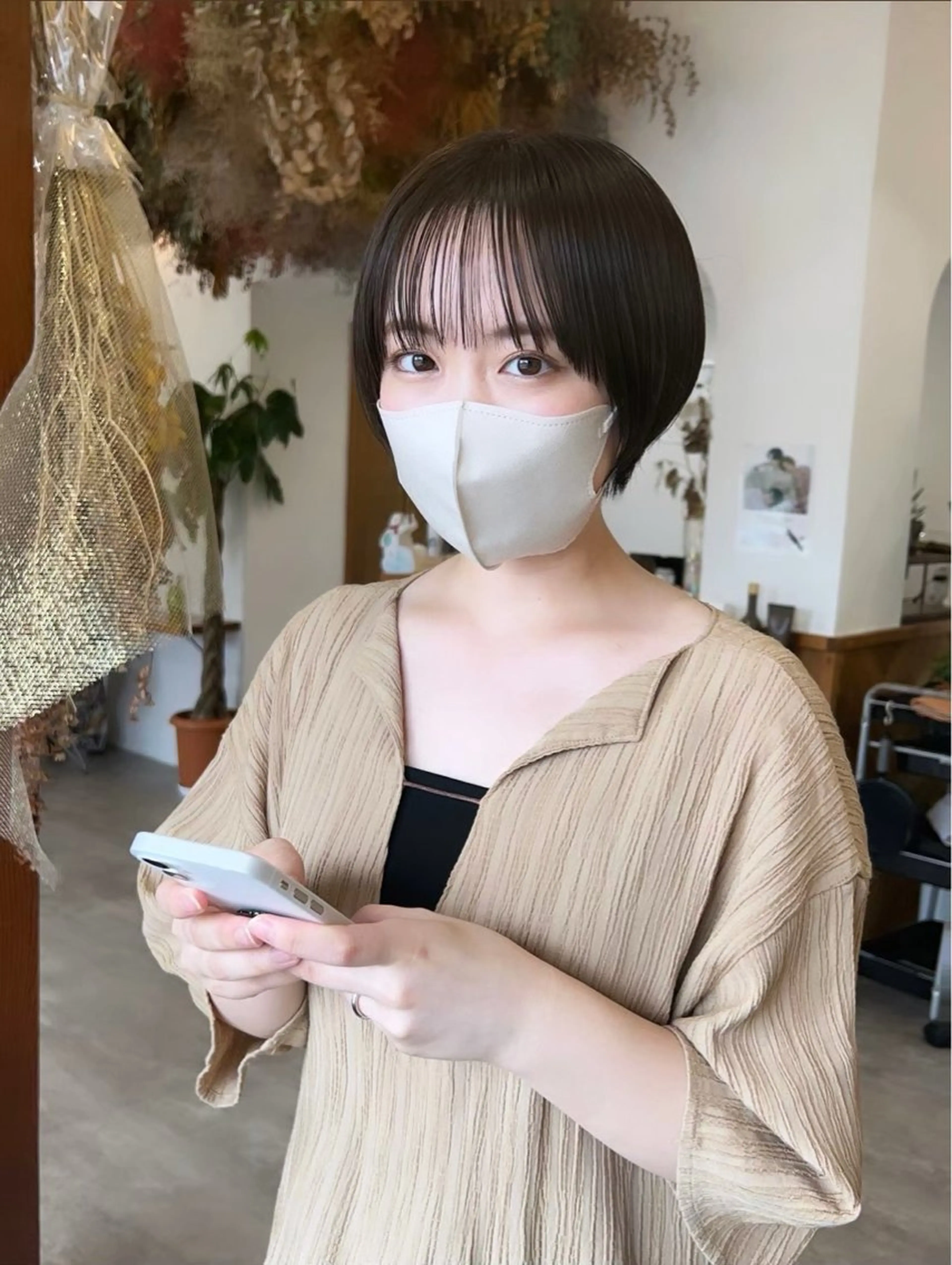 ショート カット 恩田 遼のヘアスタイル