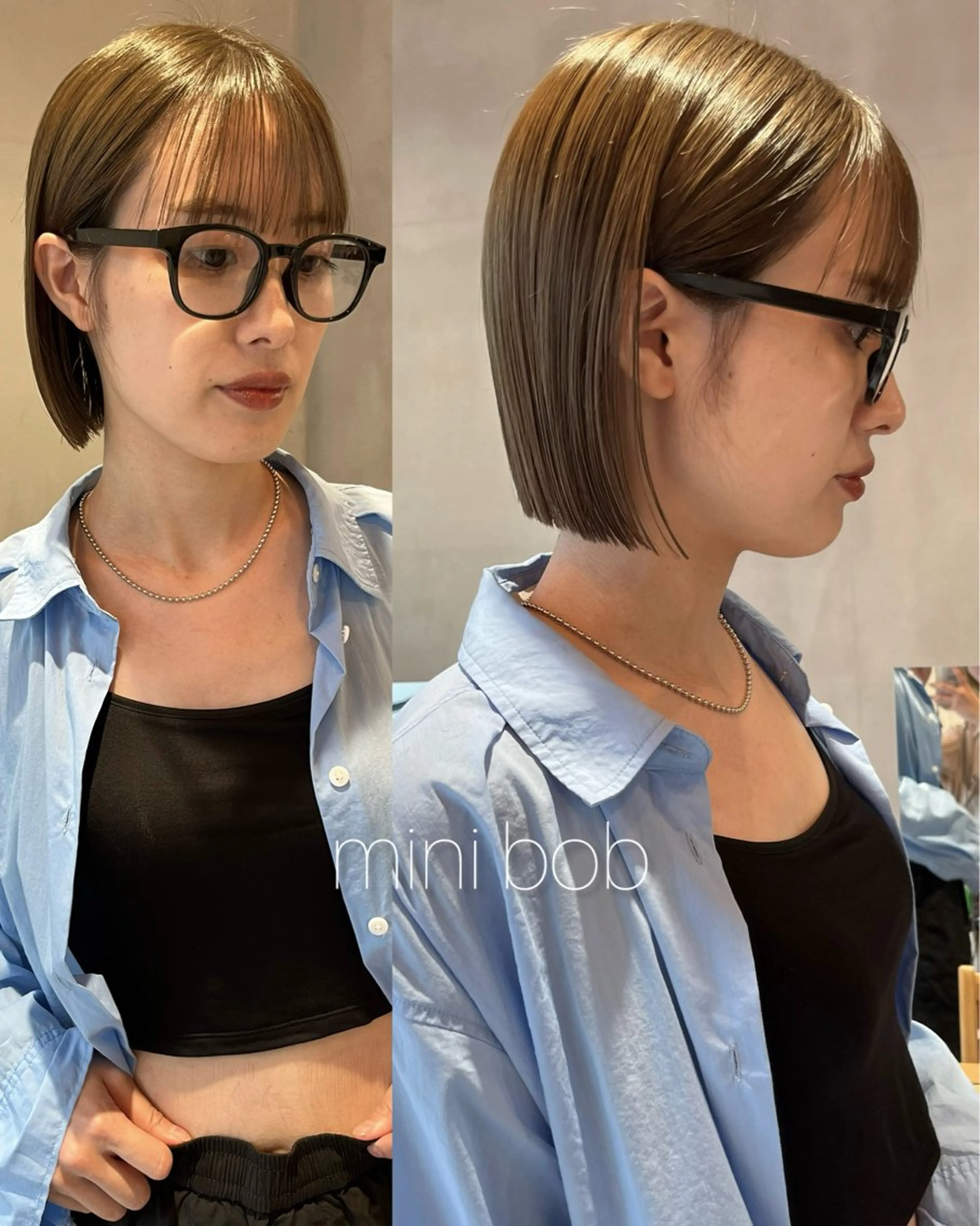 ショート カラー ボブ カット ヘアカラー トリートメント 似合わせレディース/ メンズ/あゆかのヘアスタイル
