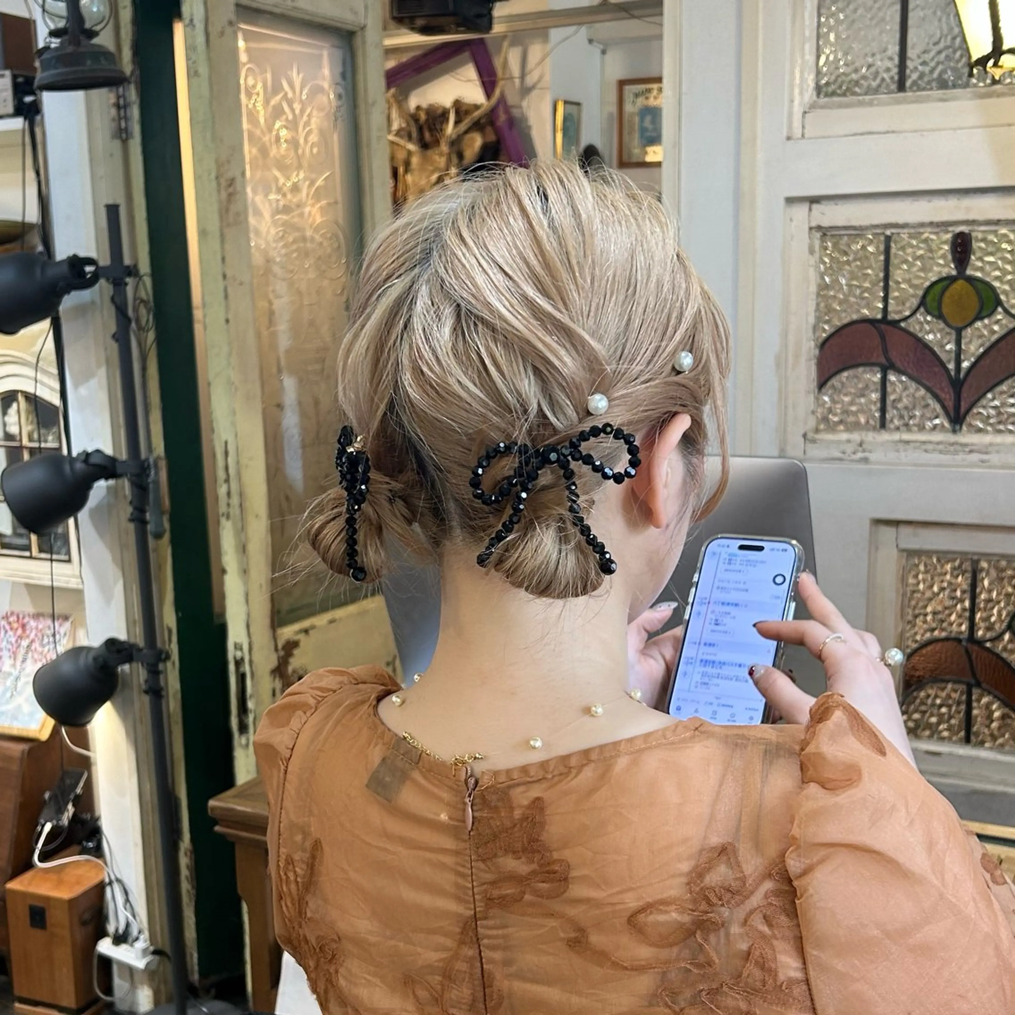 ショート ヘアアレンジ ヘアセット BRITS 渡辺 菜々子のヘアスタイル