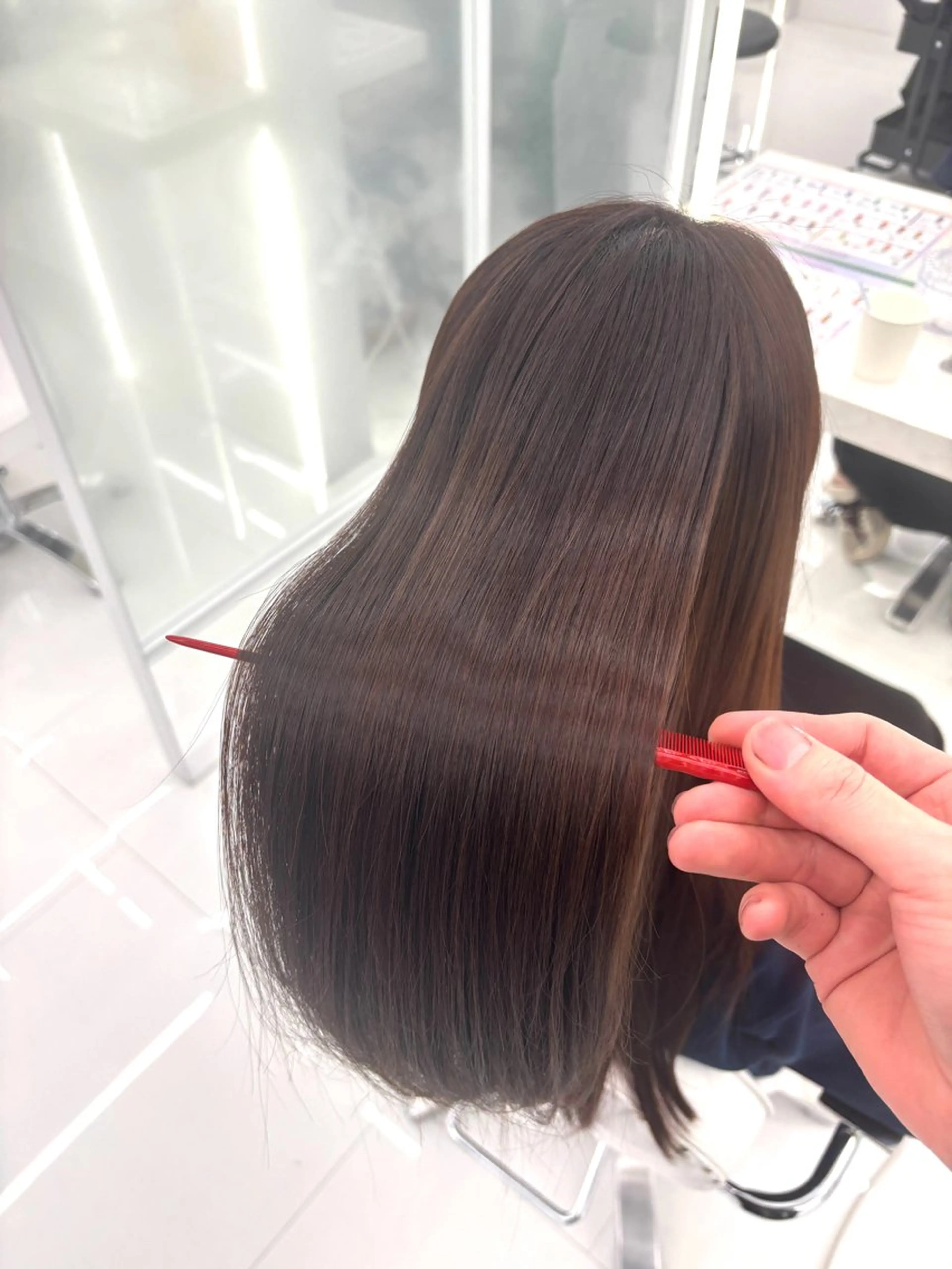 ロング 縮毛矯正 特化アツシのヘアスタイル