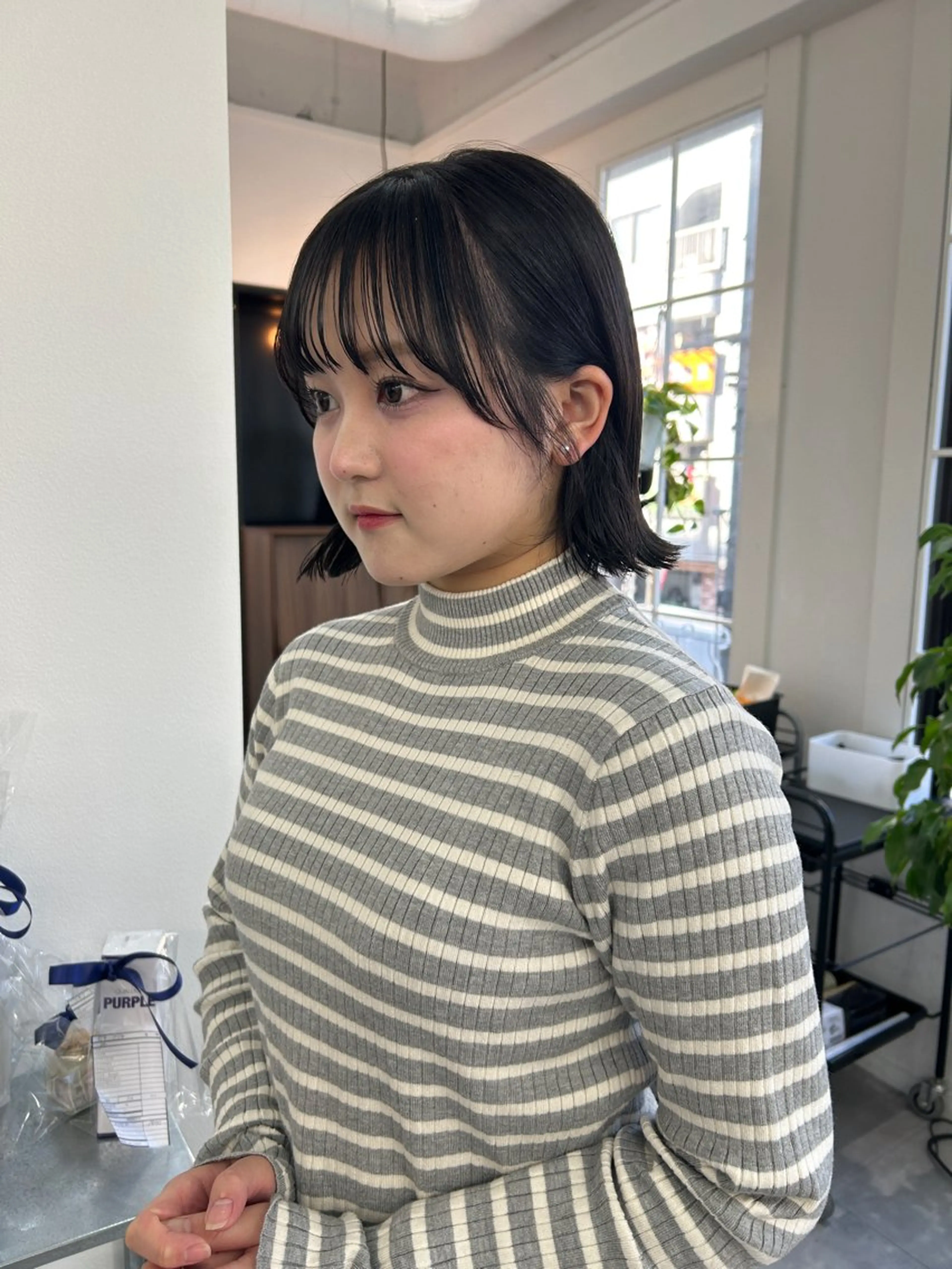 ミディアム カラー レイヤーボブ/ 艶カラー/サナ🌼のヘアスタイル