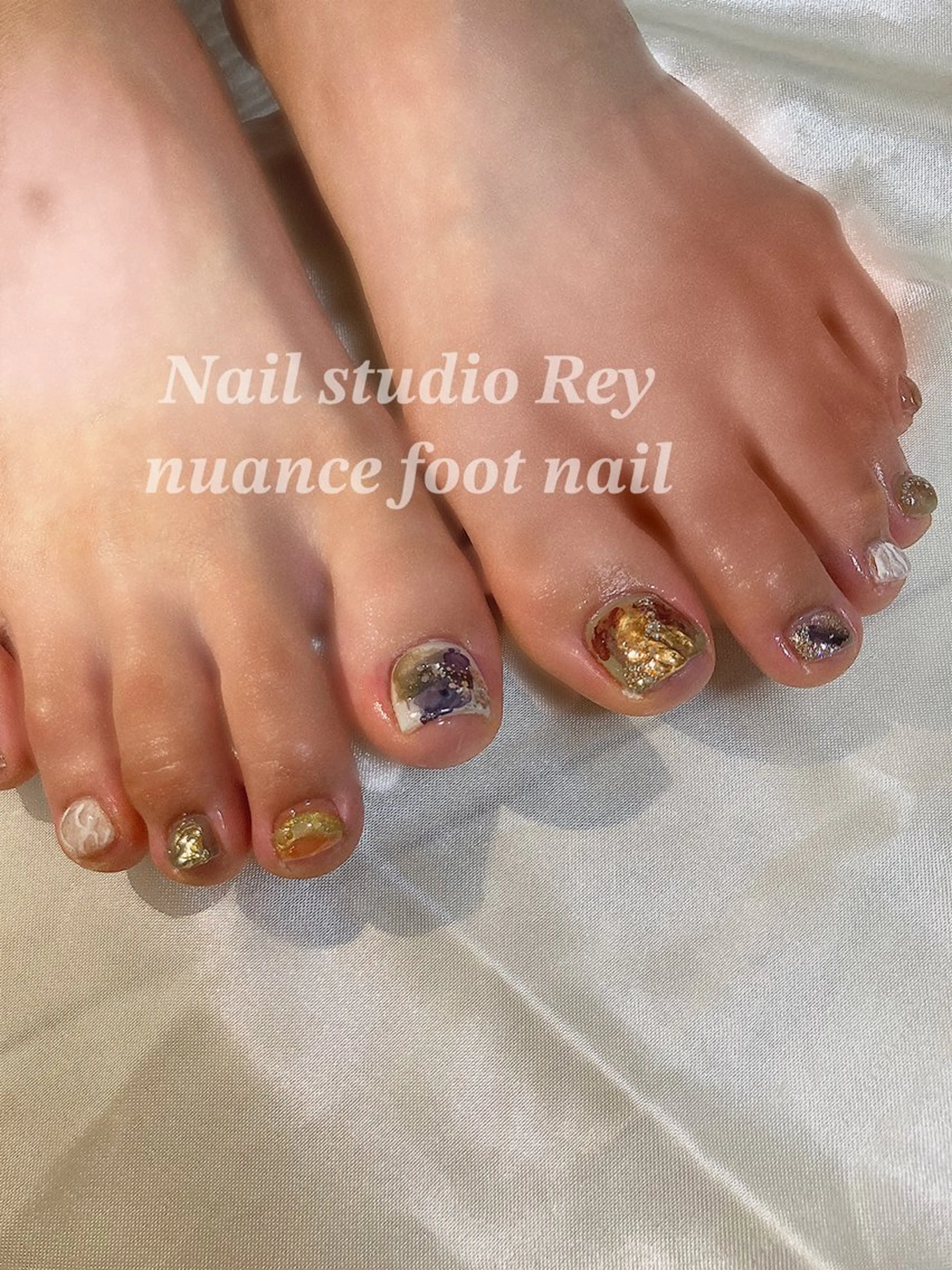 《🌼デザインやり放題》ご新規様クーポン🩵 👣 foot design6​〜​10本の写真