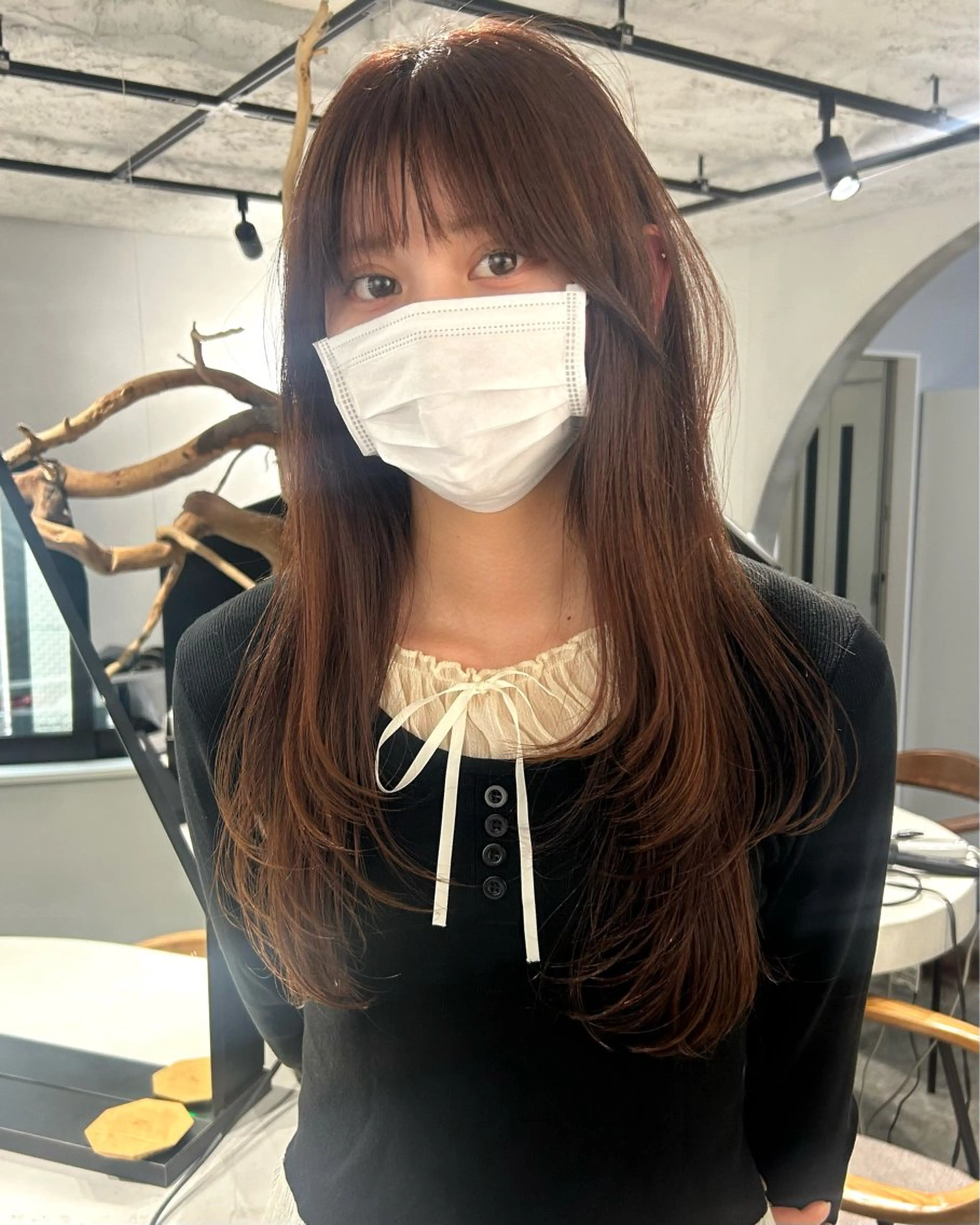 ロング 韓国風ヘア カット ヘアカラー トリートメント 船橋/パーマ/メンズ キチ/RITSU🪡のヘアスタイル