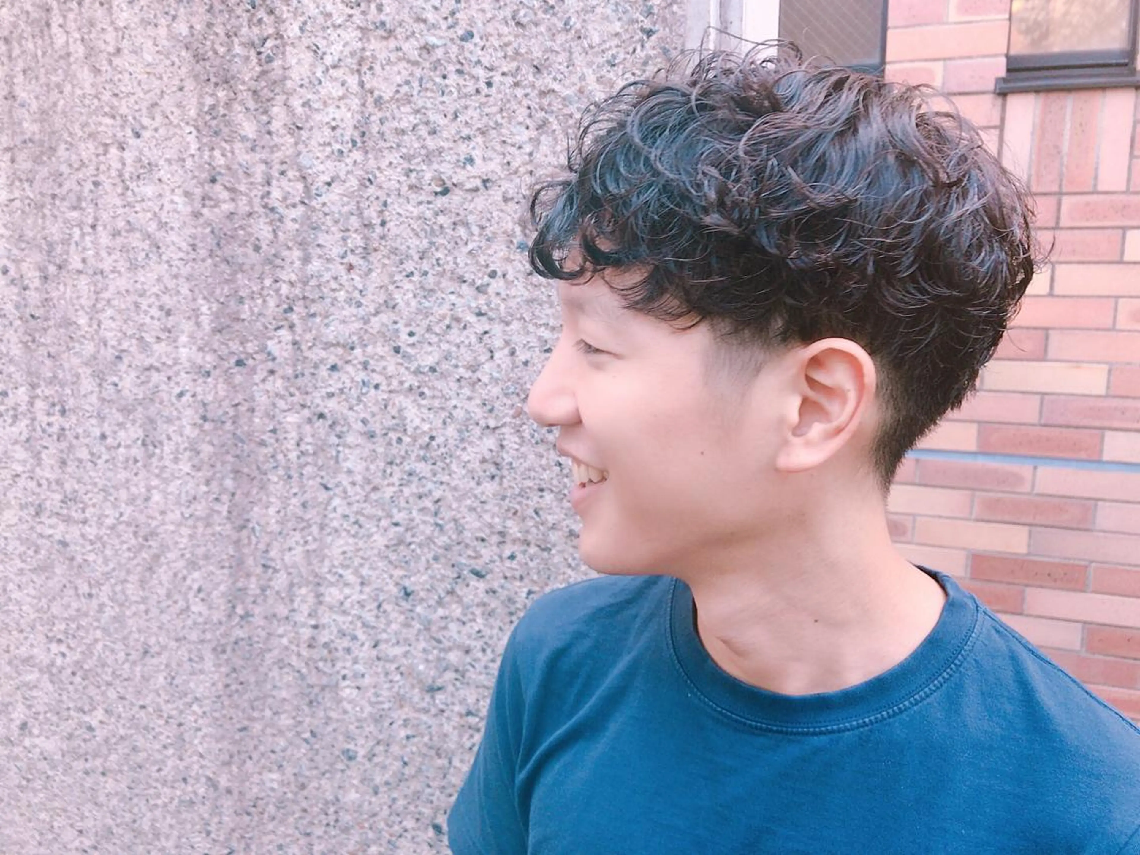 ショート カラー パーマ メンズ カット パーマ ちこ .のヘアスタイル