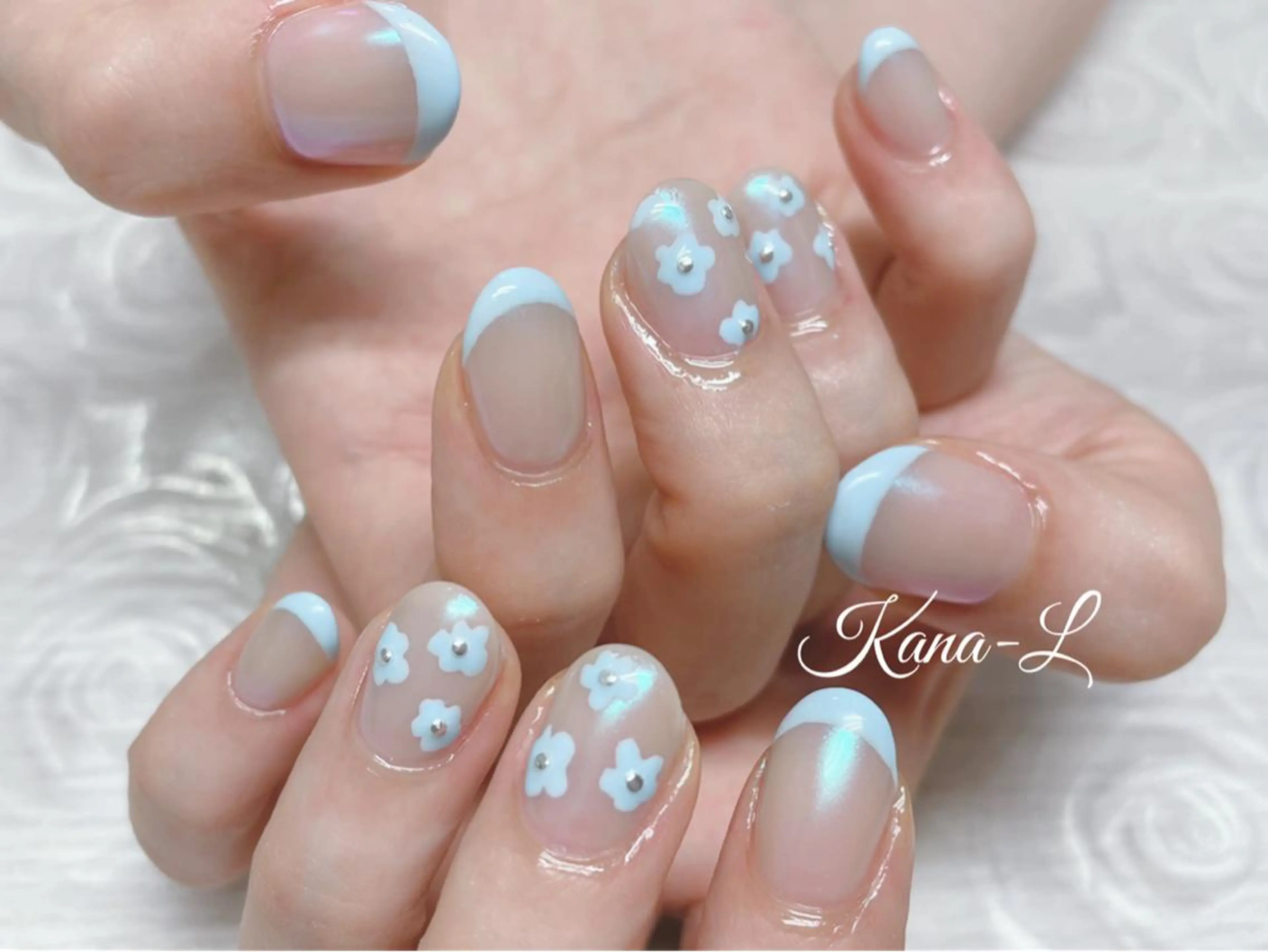 カラー ネイル フラワーネイル フレンチネイル ジェルネイル ミラーネイル パラジェル 芦辺 香奈のネイルデザイン