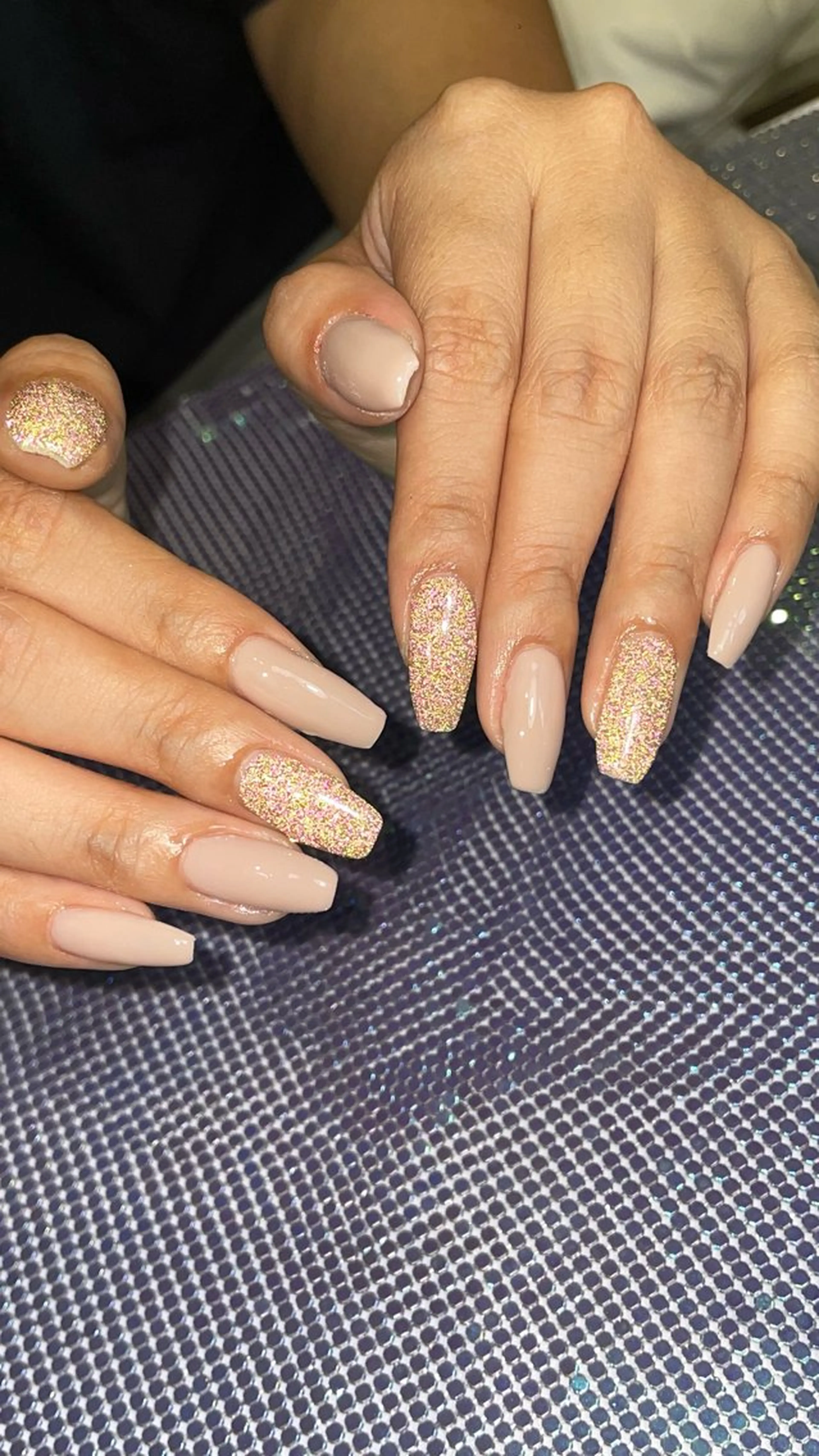 ネイル ラメ(グリッター) ハンドネイル RICO Nail パーツつけ放題🌈のネイルデザイン
