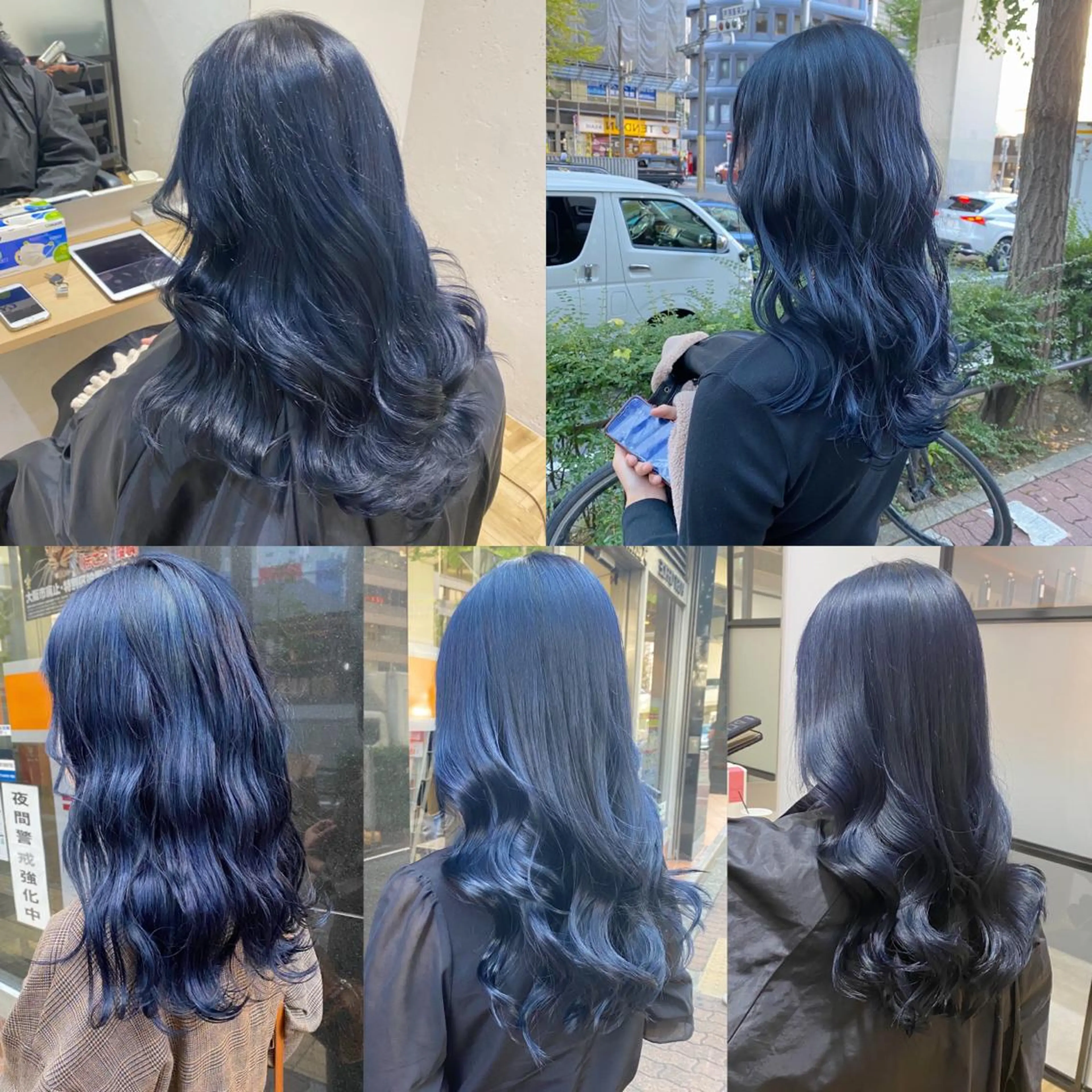 ロング カラー ブルーカラー salon village所属・色落ちまで可愛い🧚 心斎橋hikaruのヘアスタイル