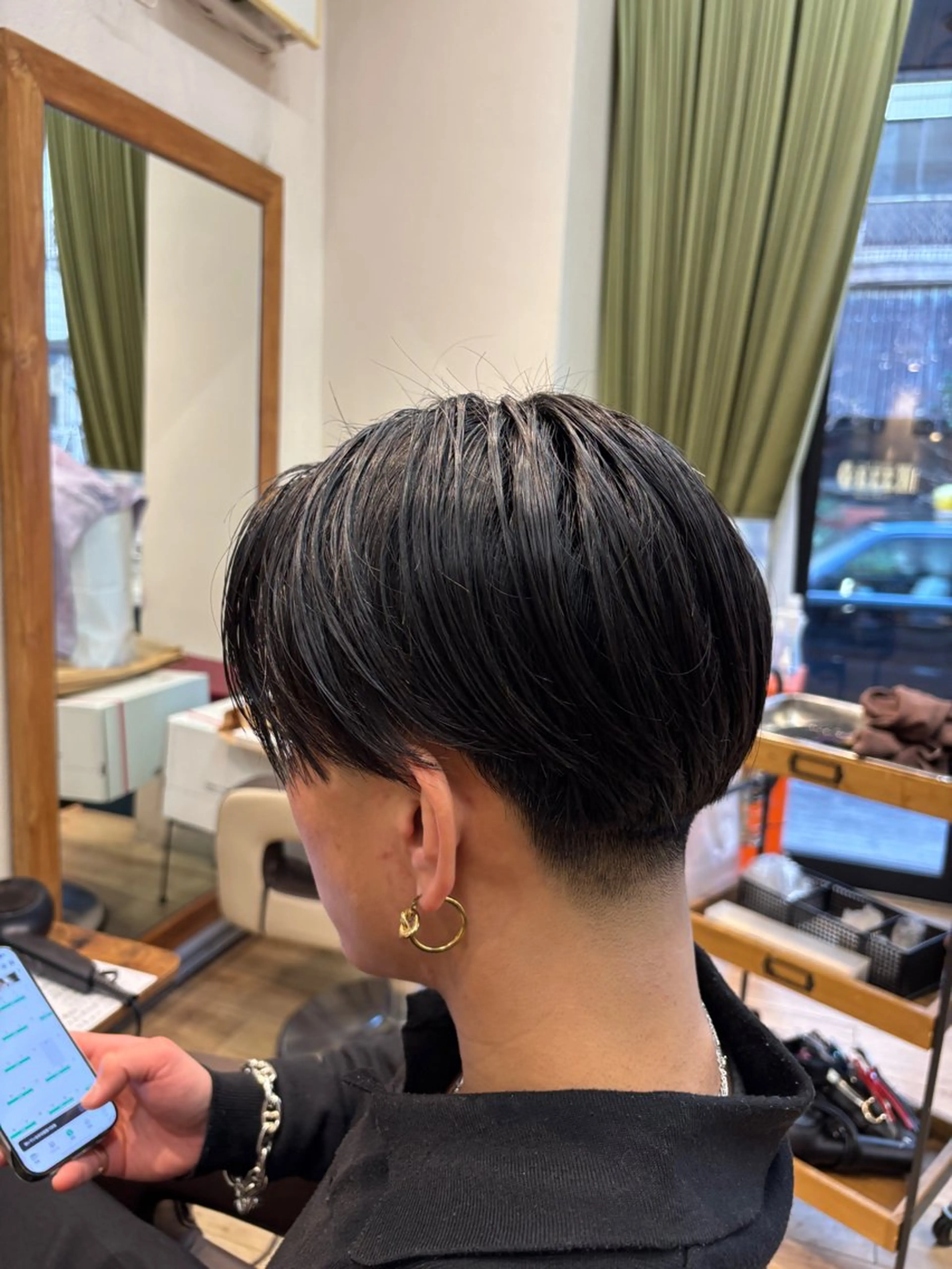 ショート メンズ カット 洛樹 /海外スタイル /フェード/パーマのヘアスタイル