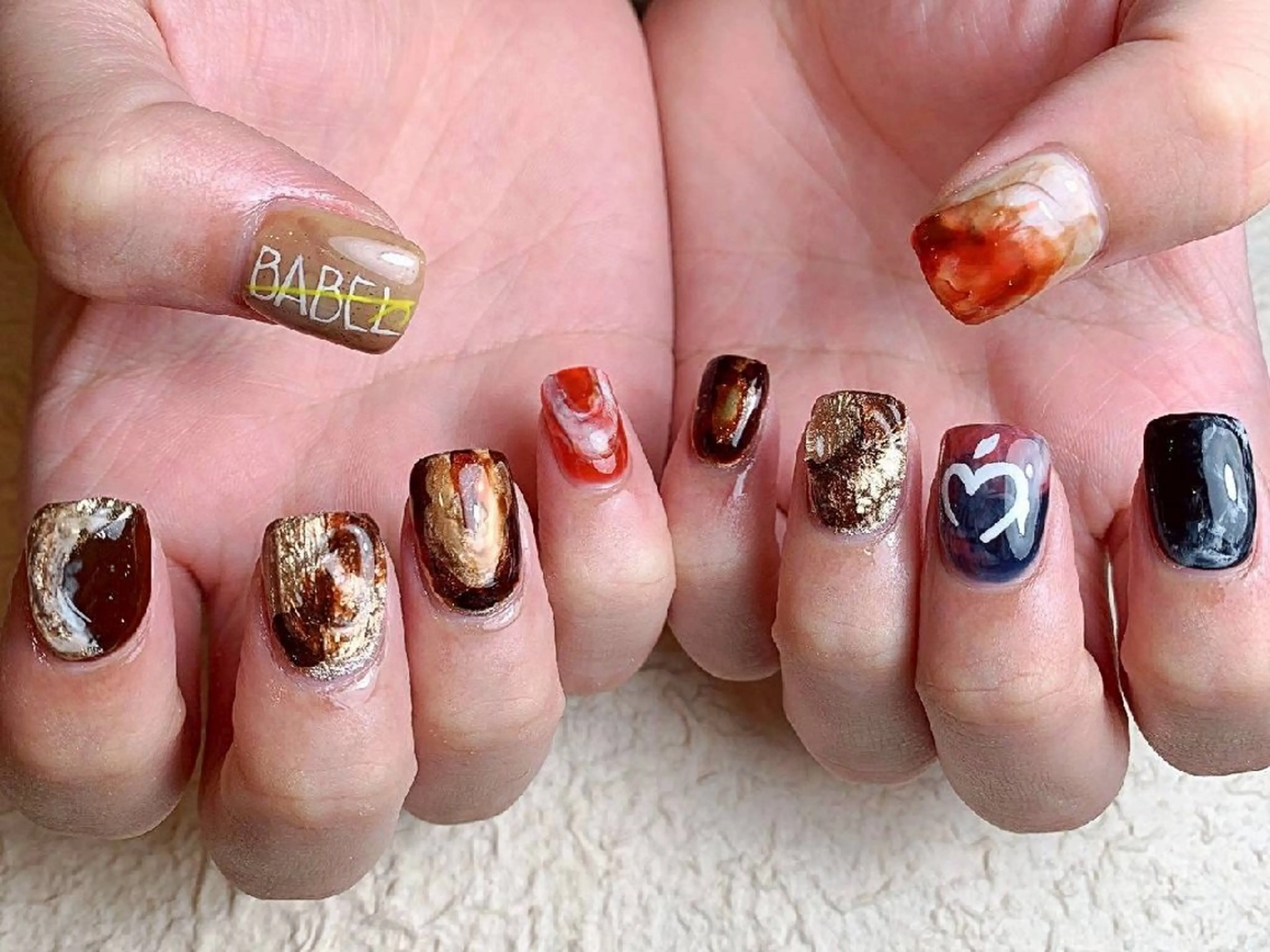 ネイル メンズネイル ハンドネイル MU5-nail 金山ネイルサロンのネイルデザイン