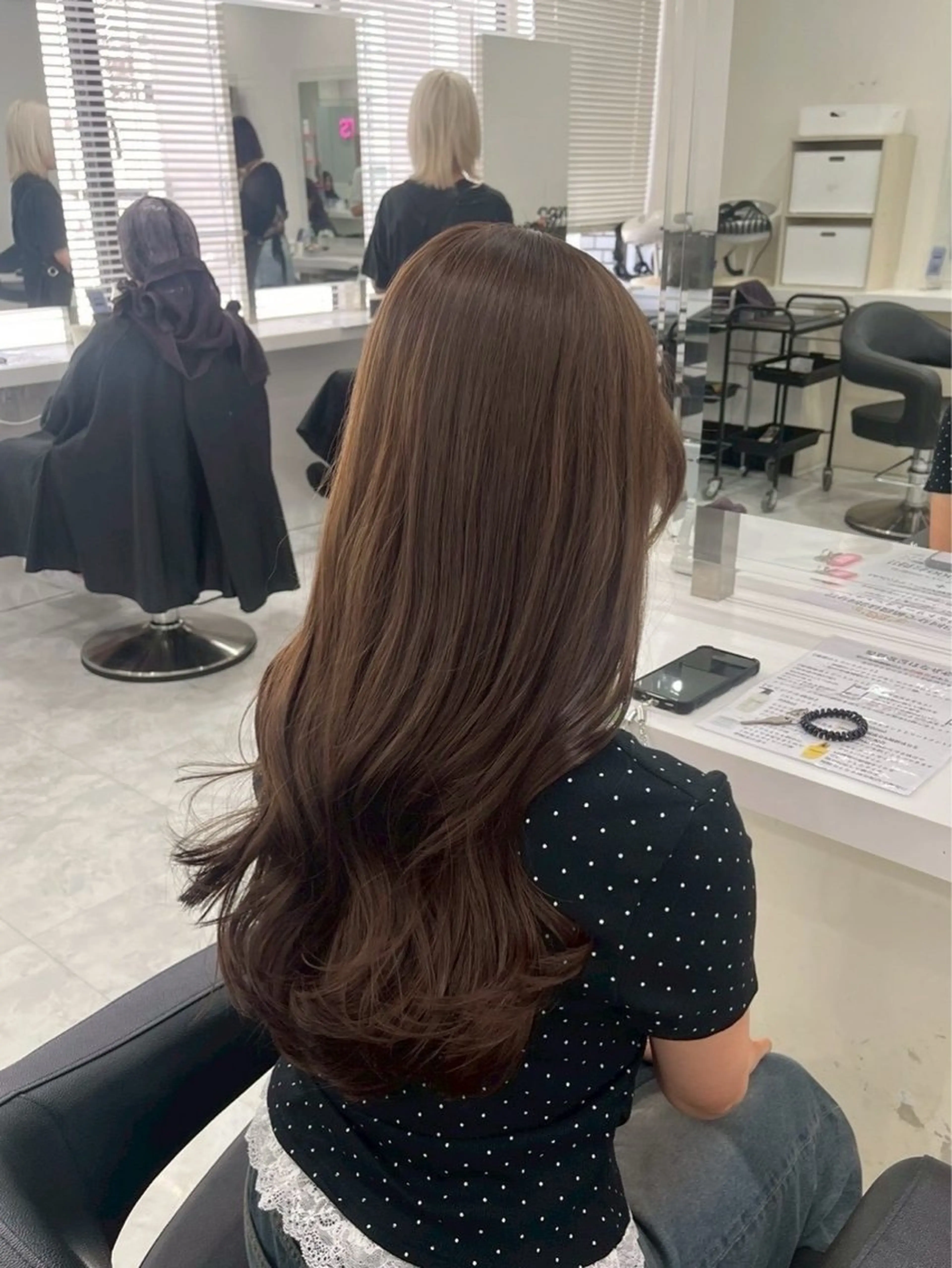 ロング カラー ヘアカラー 🧁透明感×モテ💞 WカラーNanamiのヘアスタイル