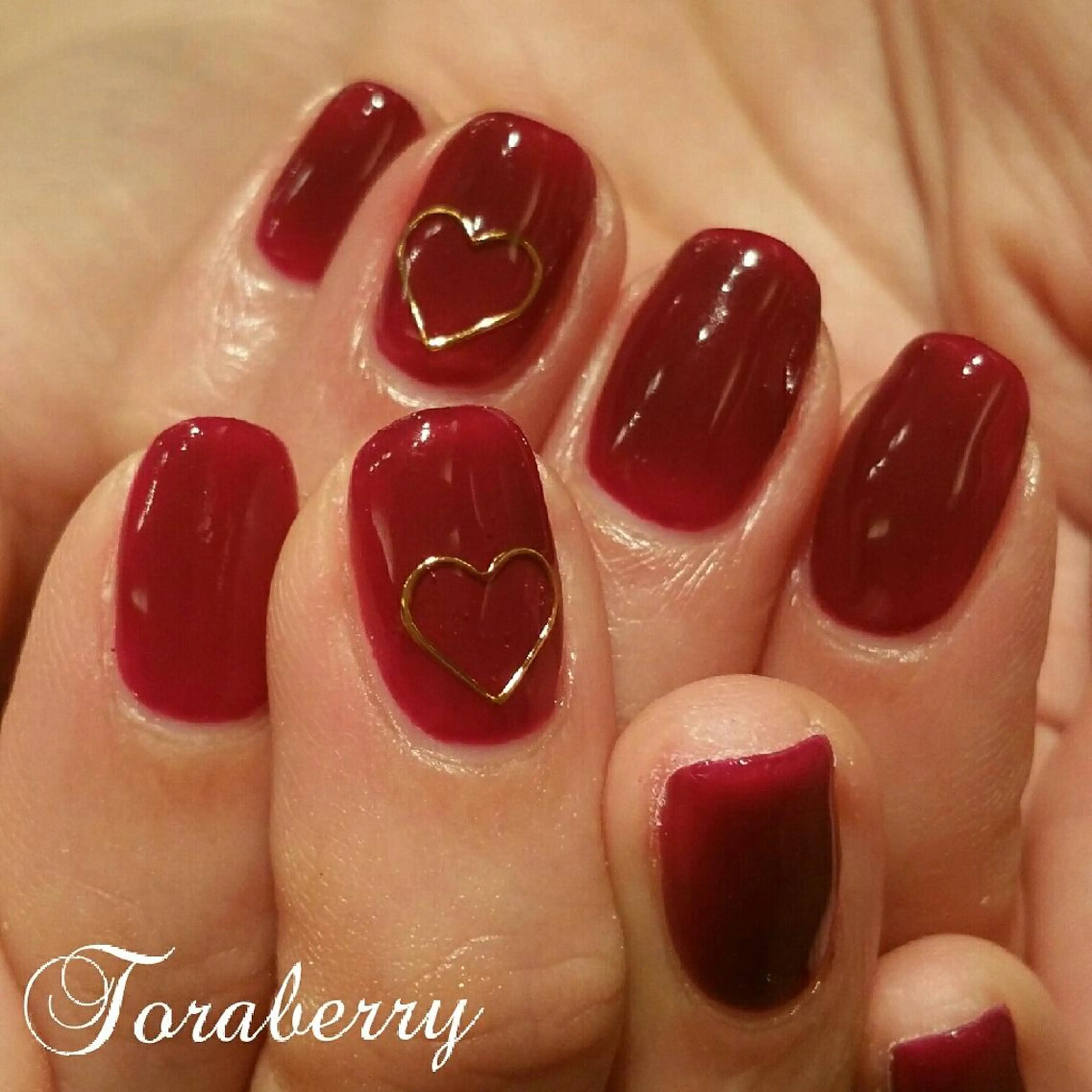 ネイル ボルドー ネイリスト なつみのネイルデザイン