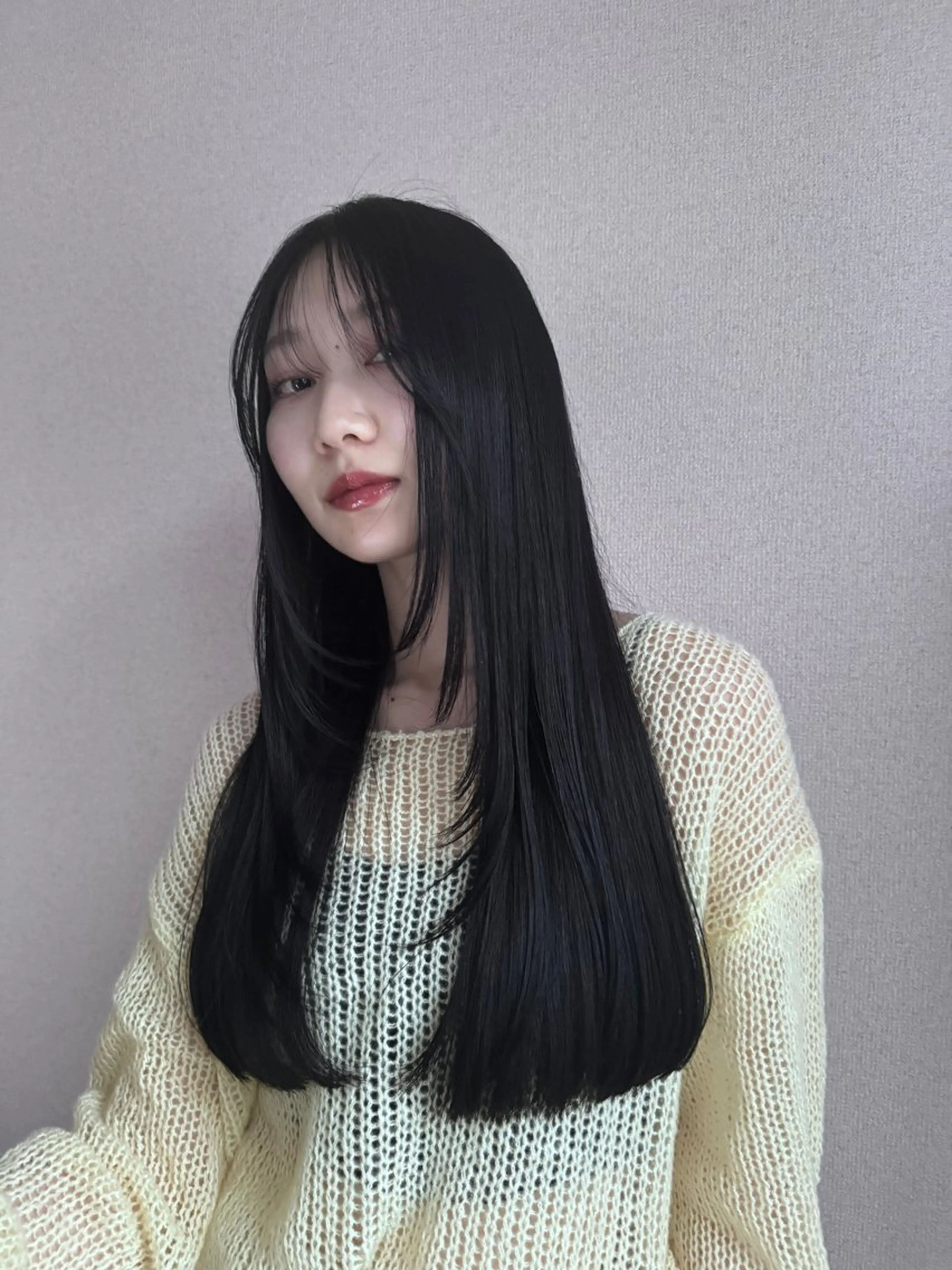 ロング 顔まわりレイヤー 顔周りカット レイヤーカット カット ヘアカラー トリートメント 💎艶カラー髪質改善 💎🐇uraraのヘアスタイル