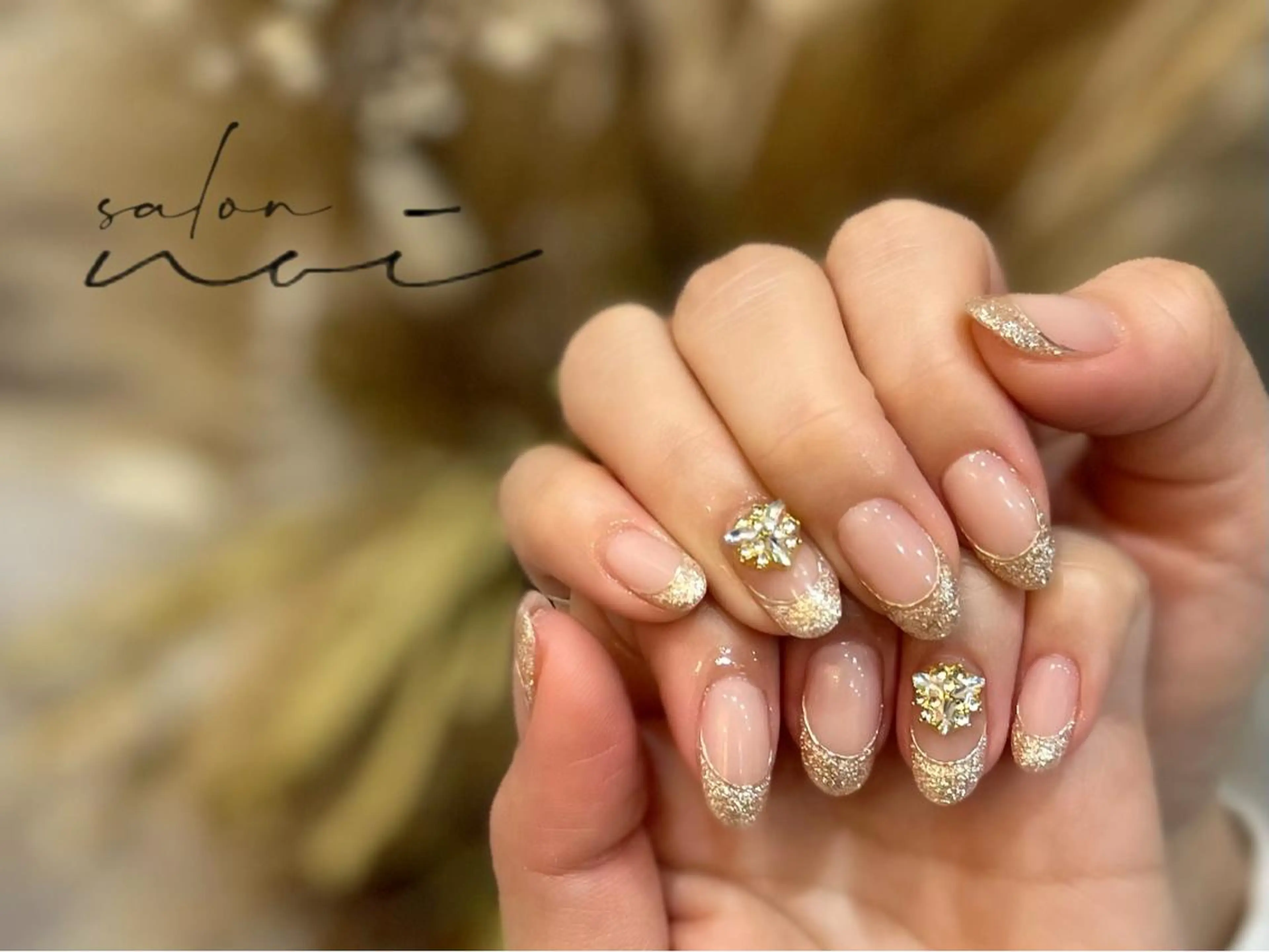 ネイル フレンチネイル ミラーネイル ハンドネイル salon noiのネイルデザイン