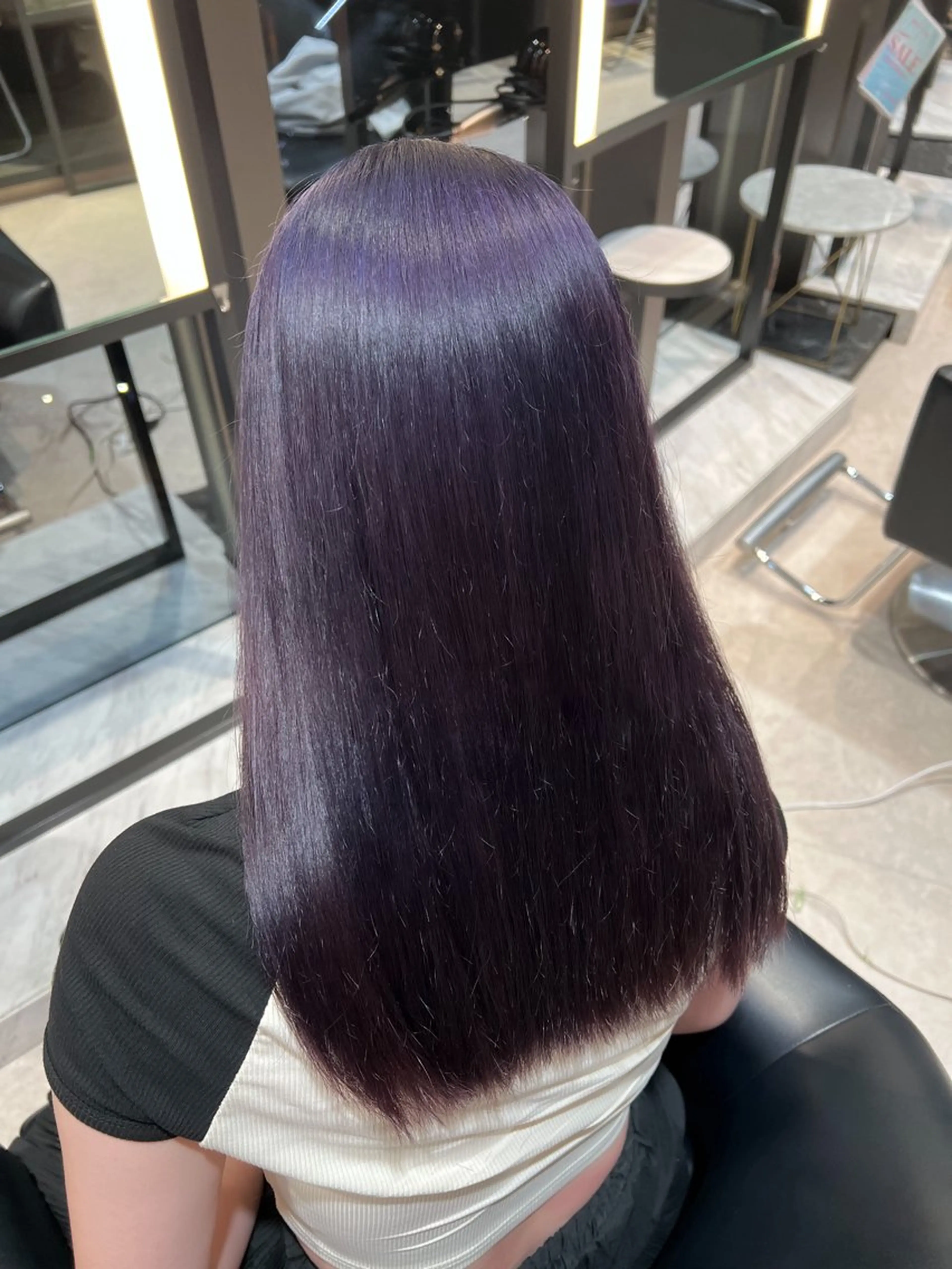 ロング 海外レイヤー/ 梅田美容室のヘアスタイル