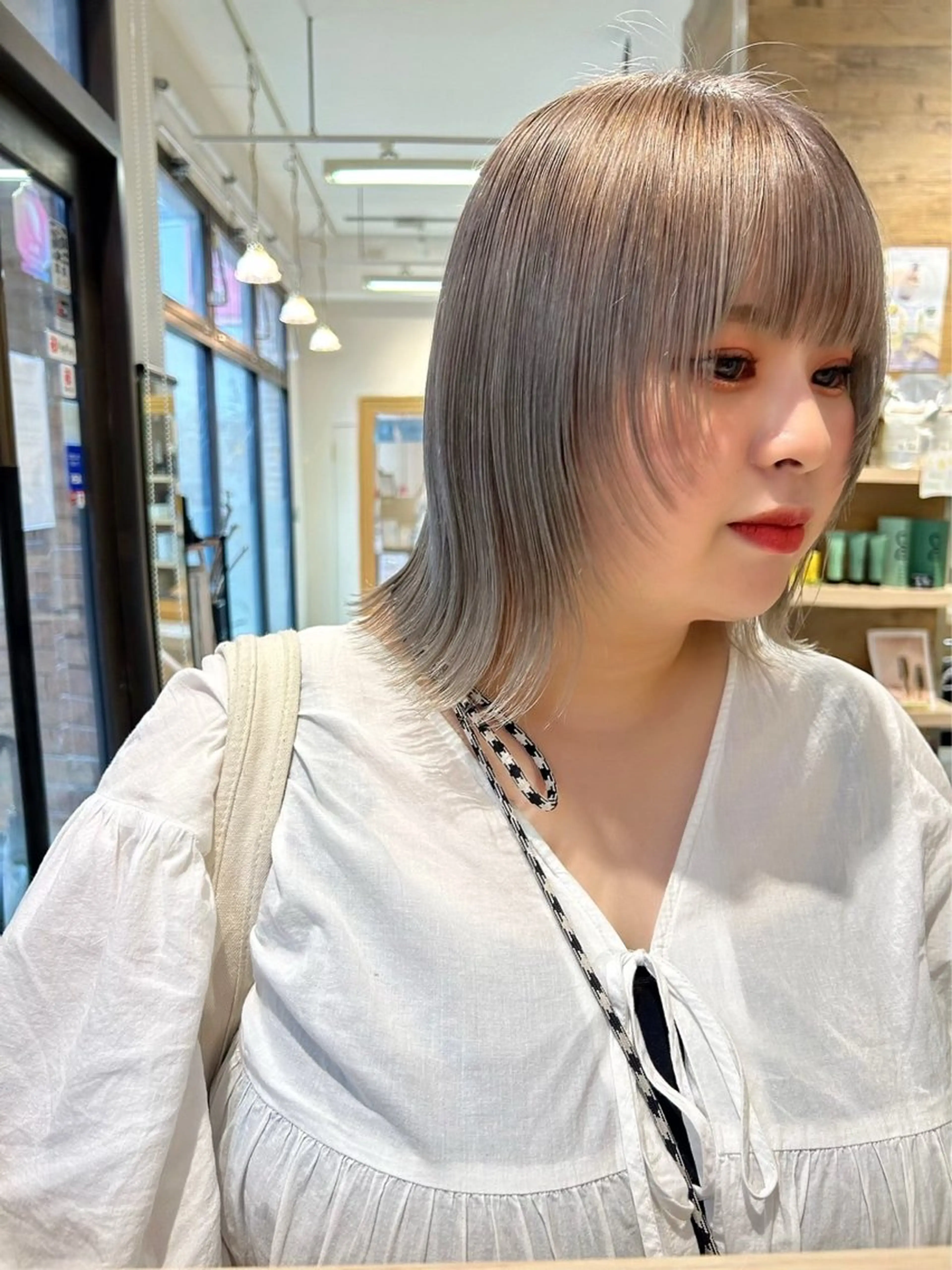 ミディアム カラー 🍒中川葵久美🍒 レイヤー/メンズのヘアスタイル