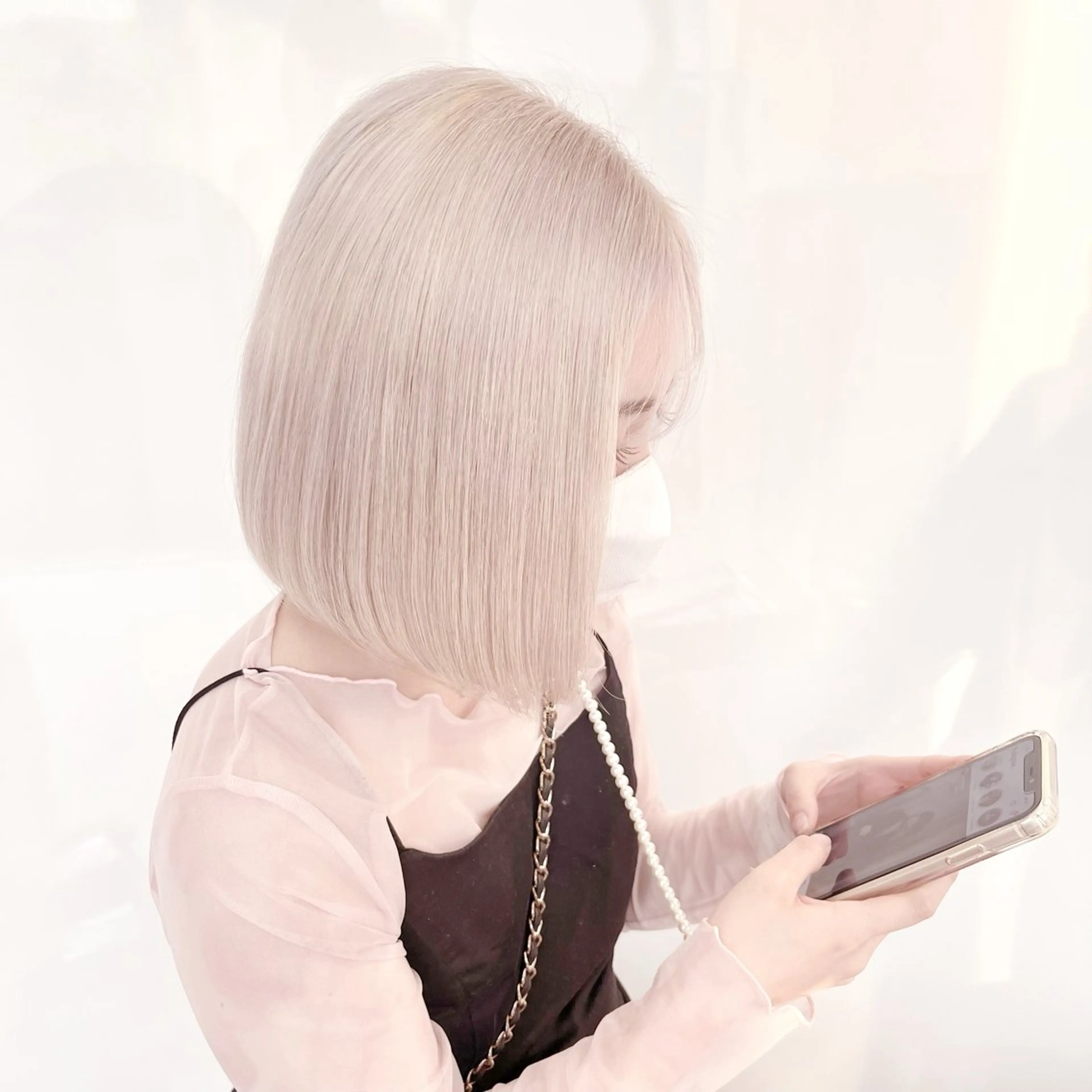 ショート カラー カット ヘアカラー 推し活/韓国/ブリー チカラーminamiのヘアスタイル