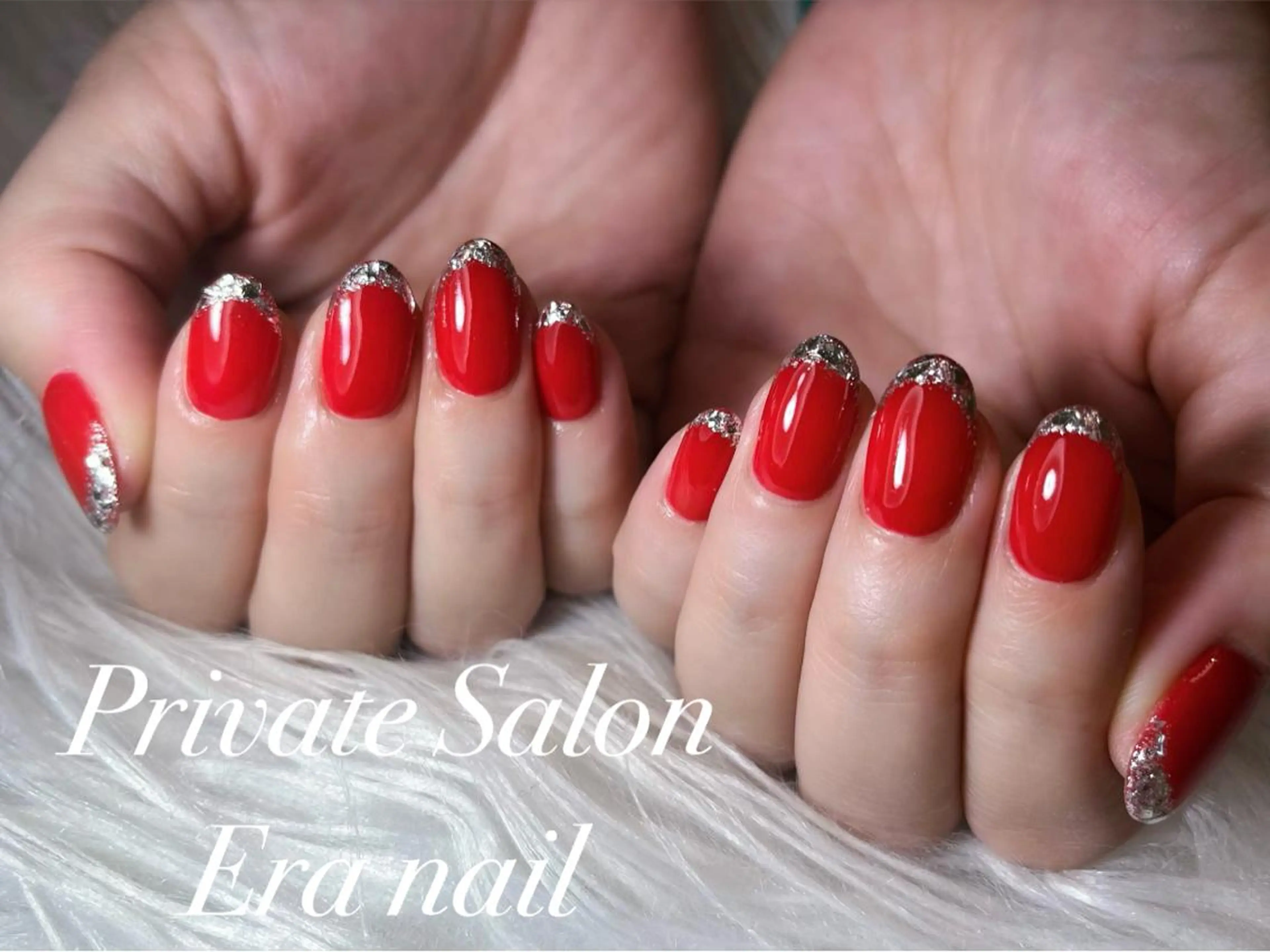 ネイル フレンチネイル ガラスフレンチ Era nailのネイルデザイン