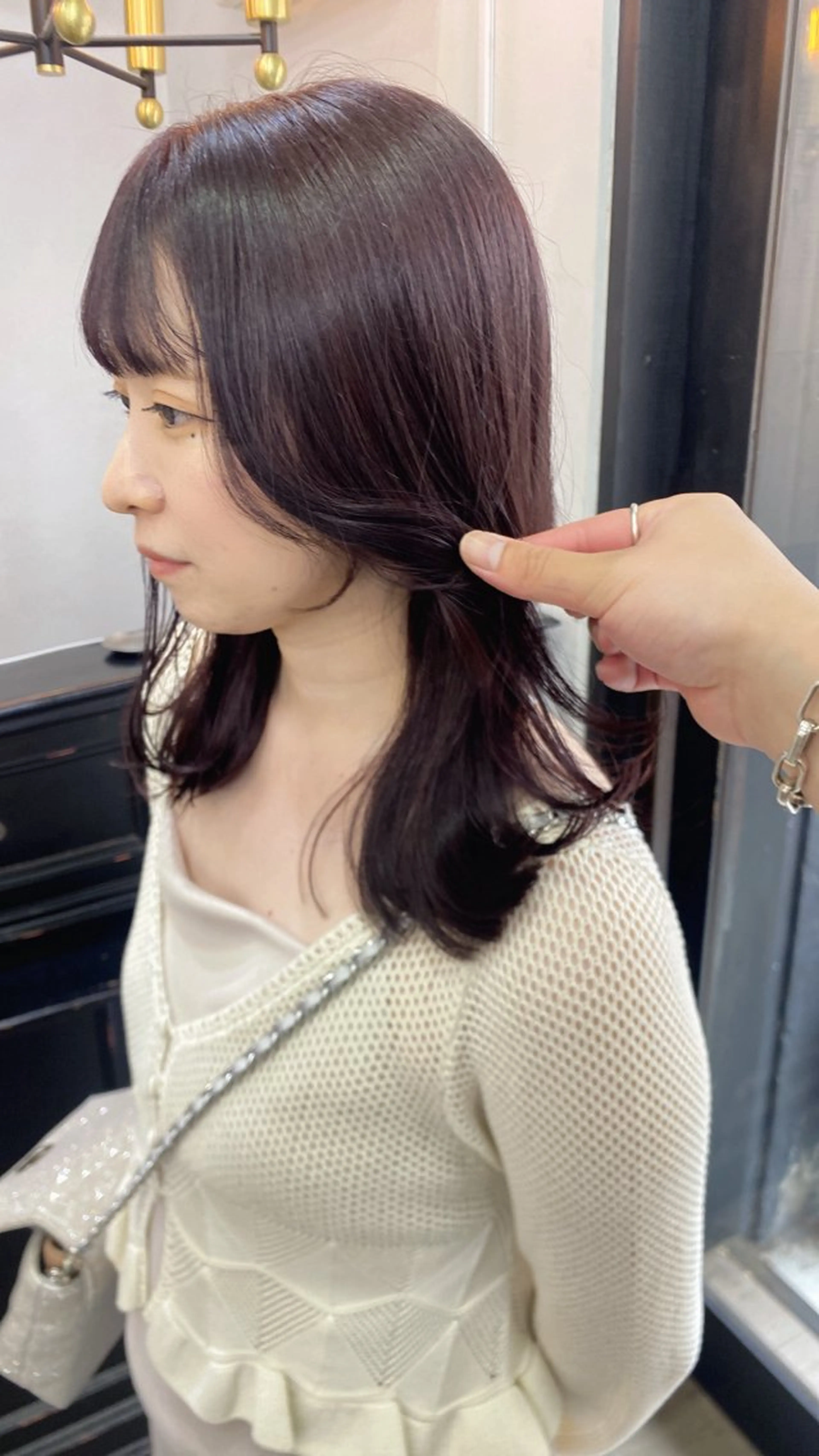 セミロング カット ヘアカラー 店長【似合わせヘア】 前杉健太のヘアスタイル