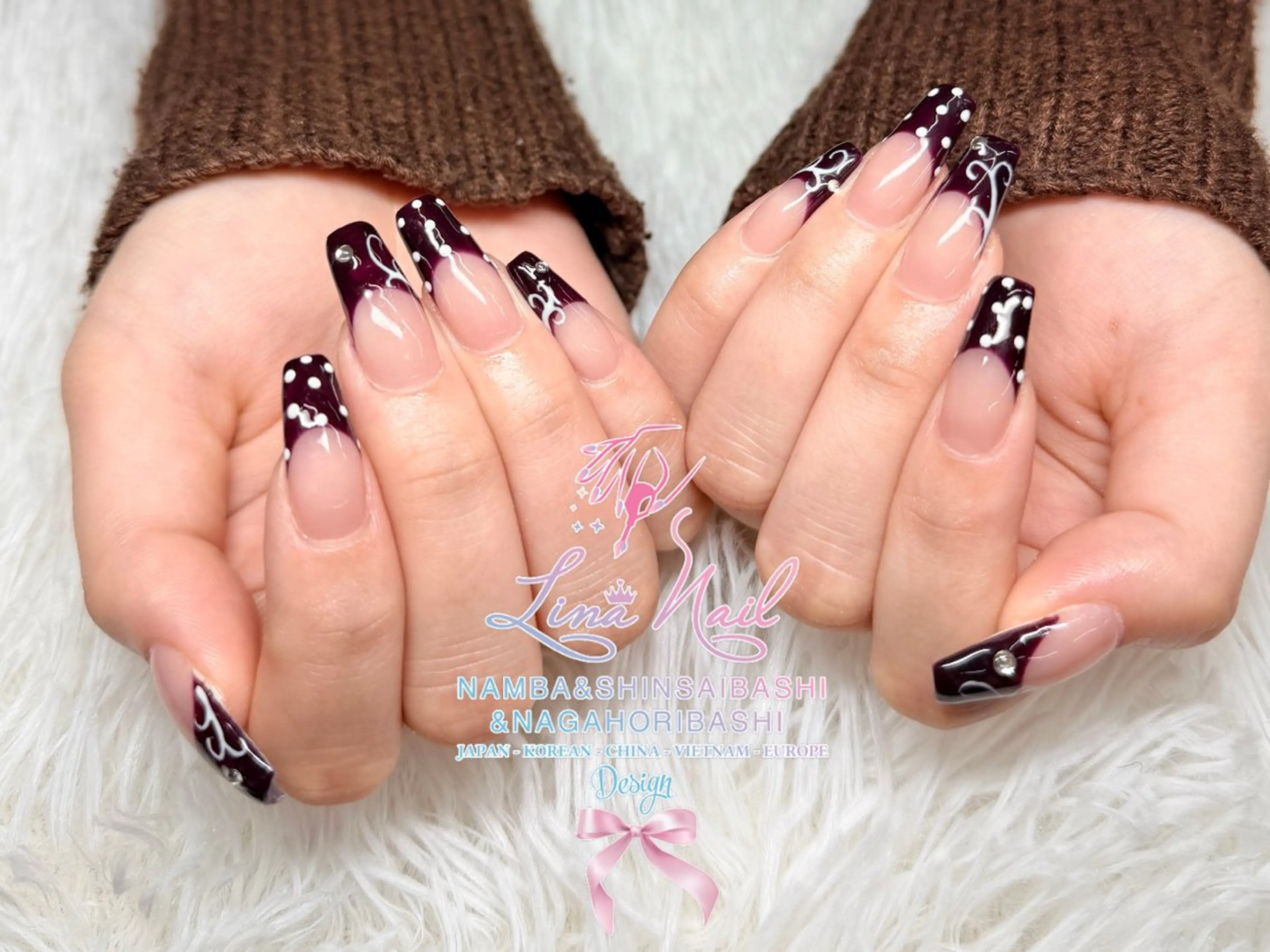 ネイル フットネイル ジェルネイル 持ち込み ネイルチップ ハンドネイル リナネイル 長堀橋店／東心斎橋店のネイルデザイン