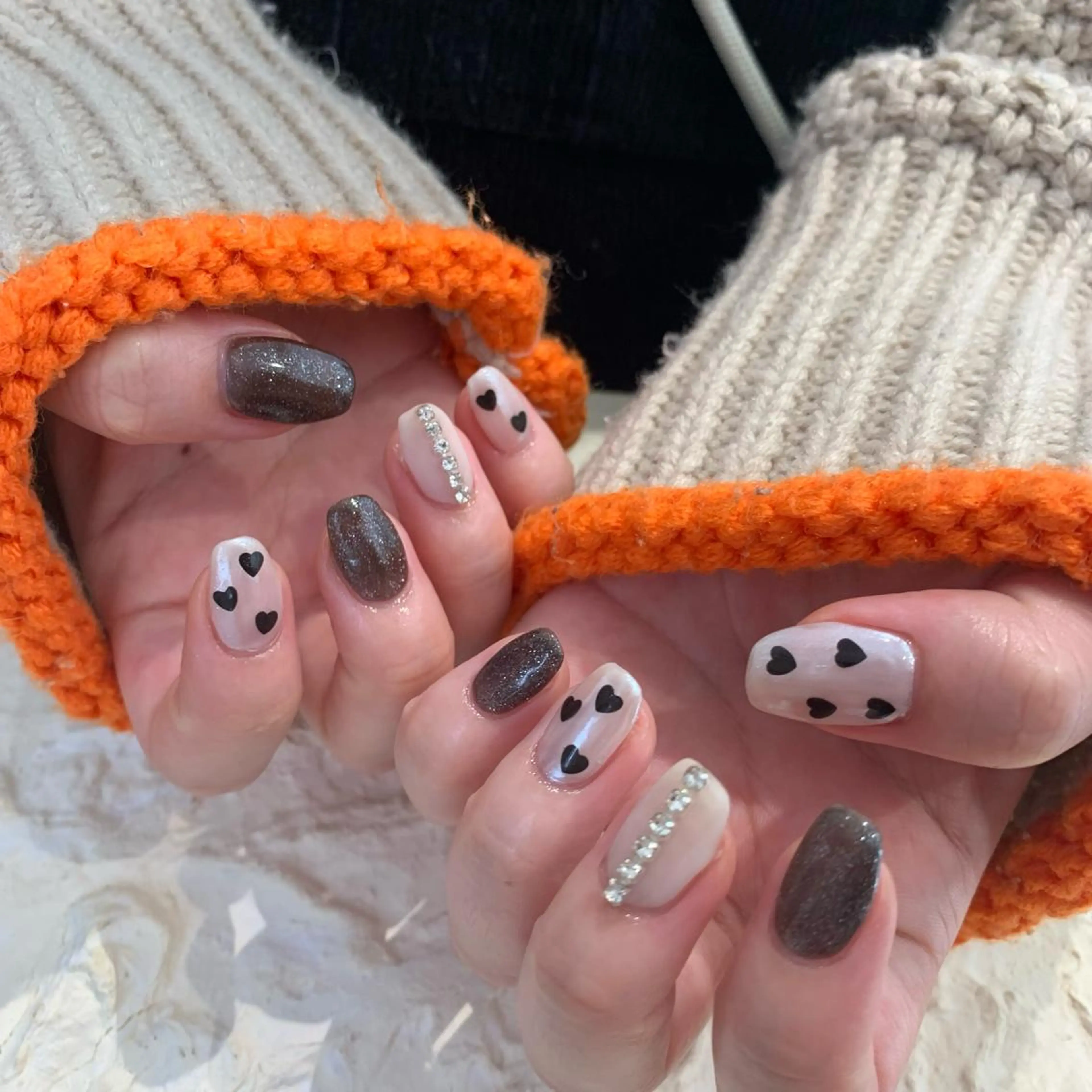 ネイル ハート マキノ ユイのネイルデザイン