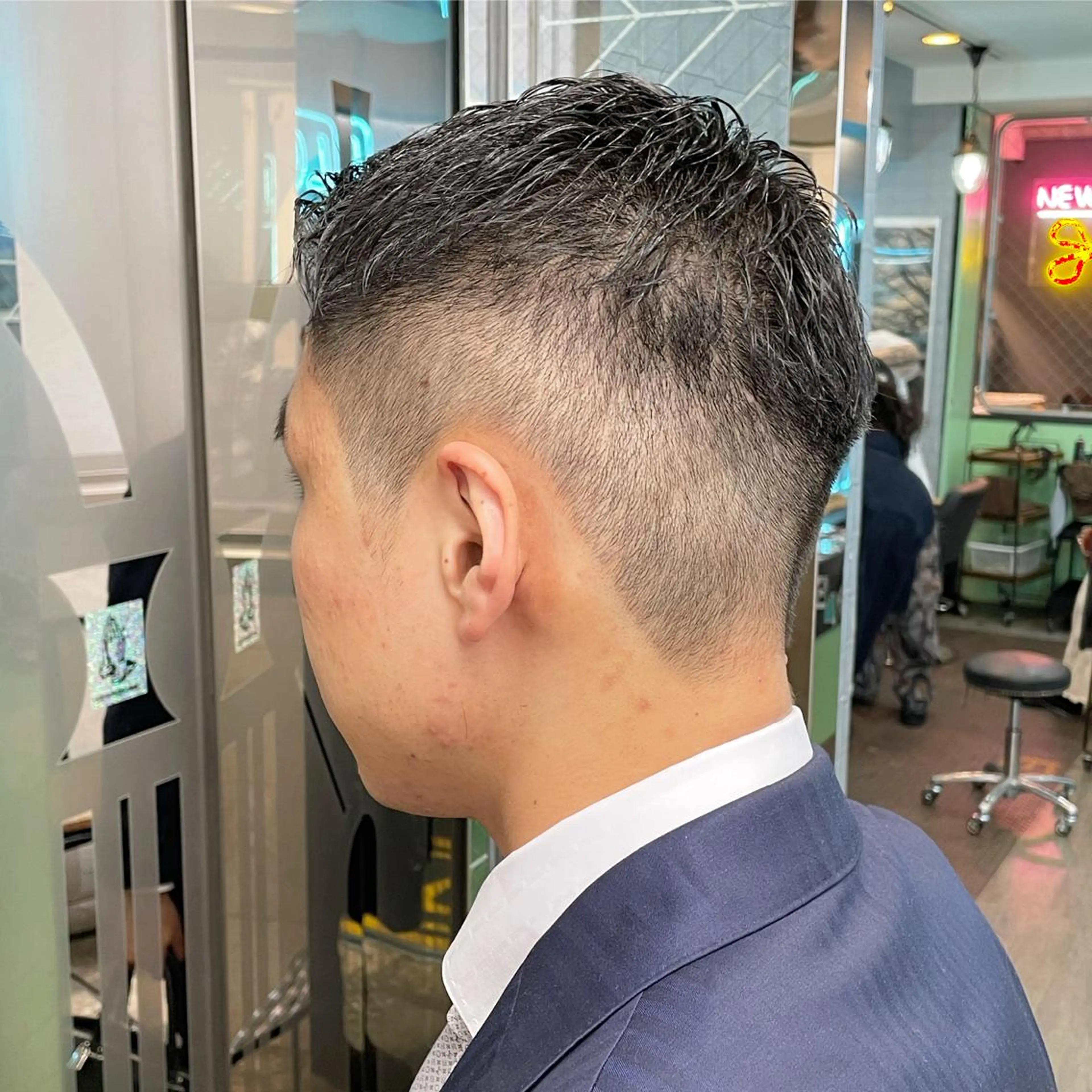 メンズ メンズベリーショート カット Le'a所属・渋谷/フェード/ 國分 翔のヘアスタイル