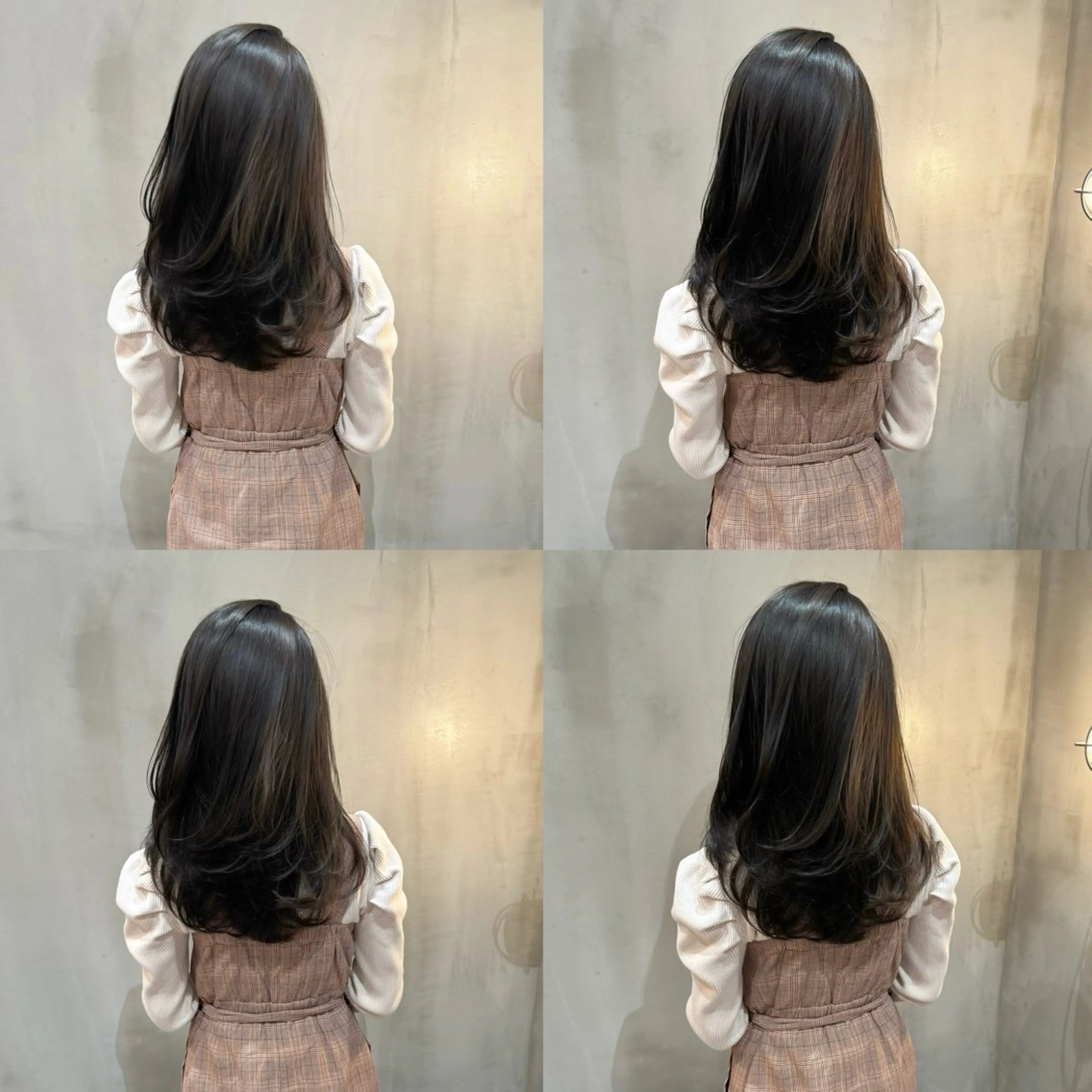 セミロング くびれヘア 髪質改善 韓国風ヘア レイヤーカット カット ヘアカラー トリートメント LOMA🇰🇷 銀座クボタのヘアスタイル