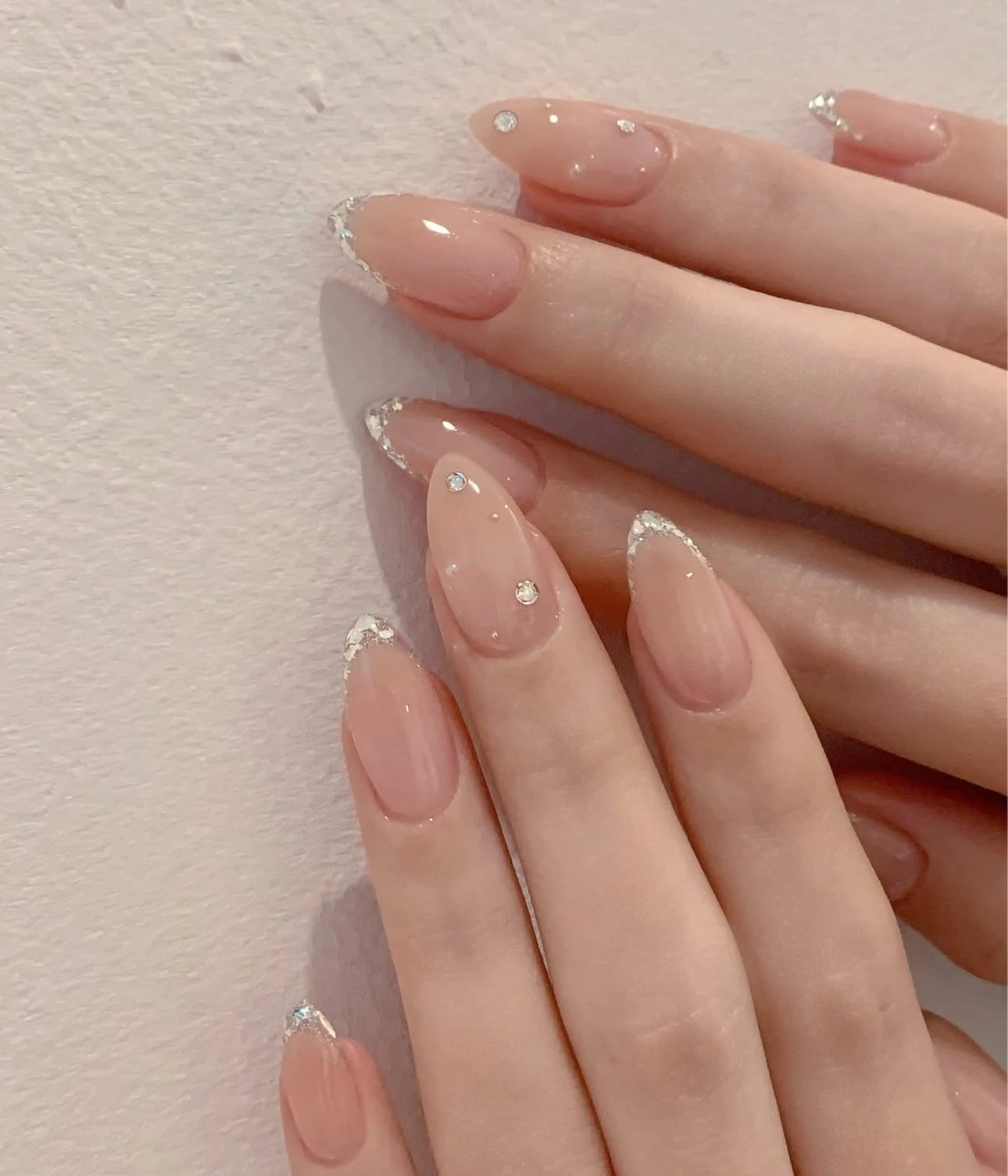 ネイル ハンドネイル 🎀PG🩵 ネイルサロンのネイルデザイン