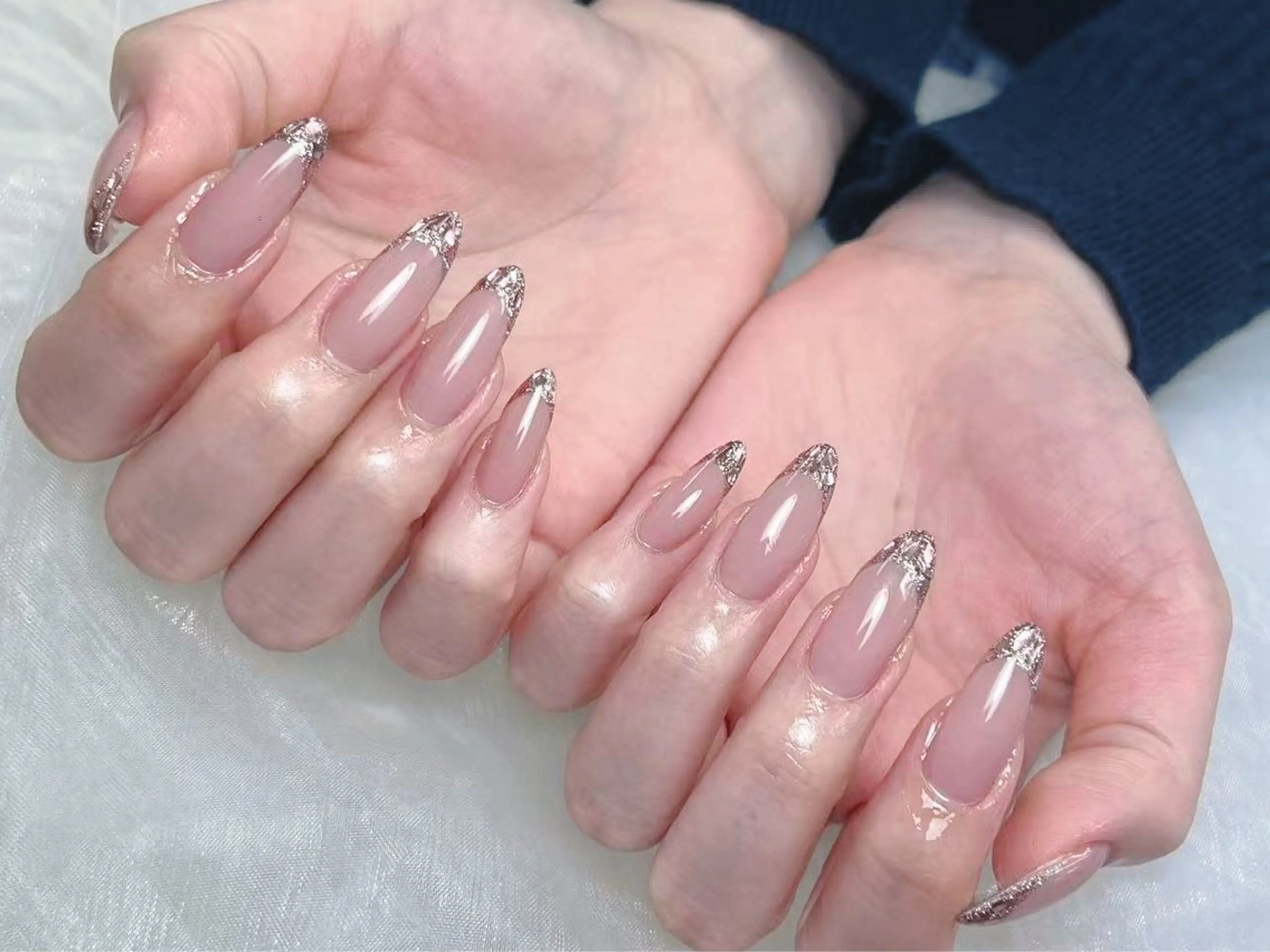 メンズ ネイル メンズ韓国風 アートネイル フレンチネイル ジェルネイル キラキラネイル ハンドネイル Bloom スカルプ専門店のネイルデザイン