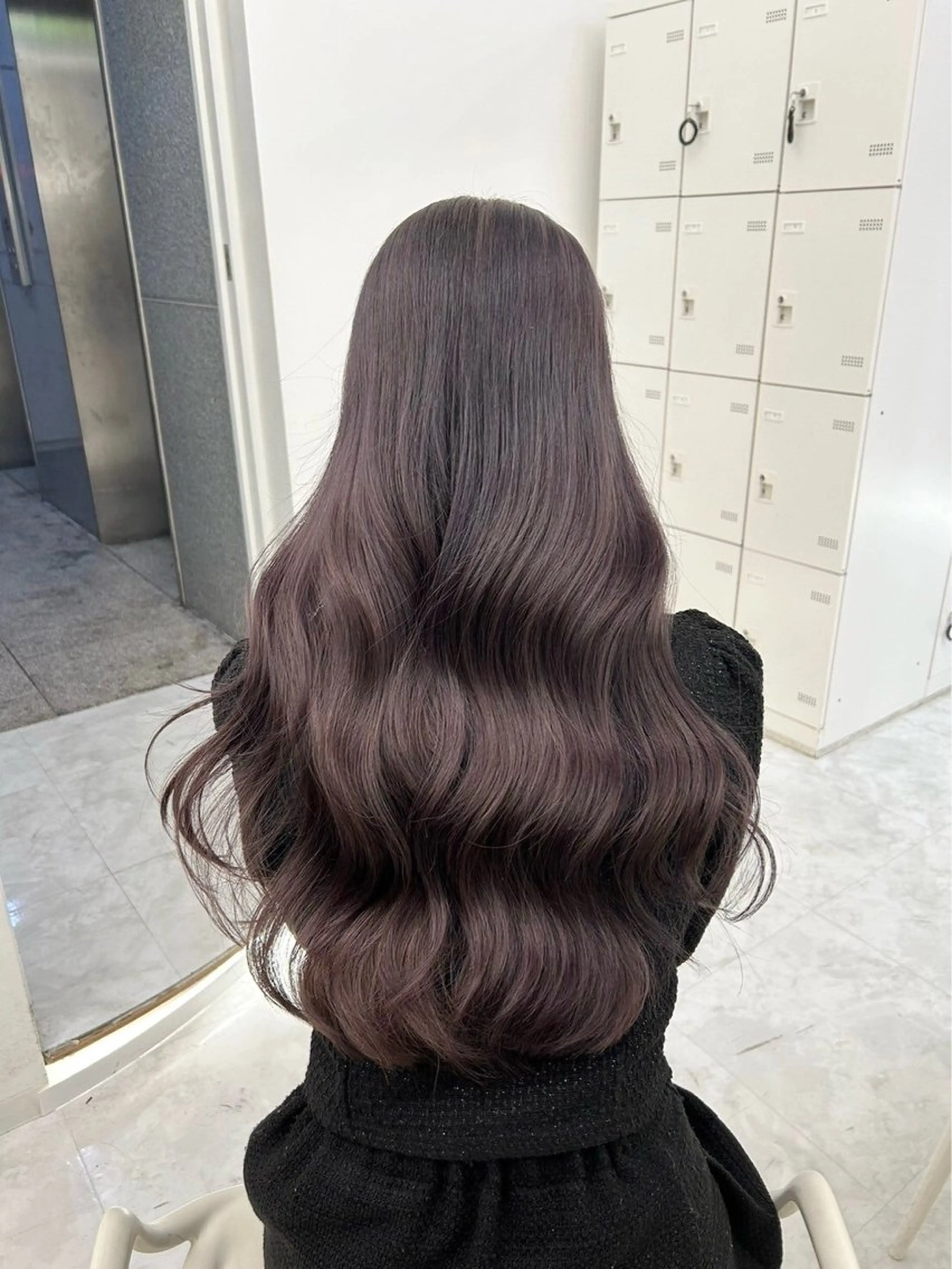 ロング カラー 韓国風艶髪🎀 暖色カラー🤍のヘアスタイル