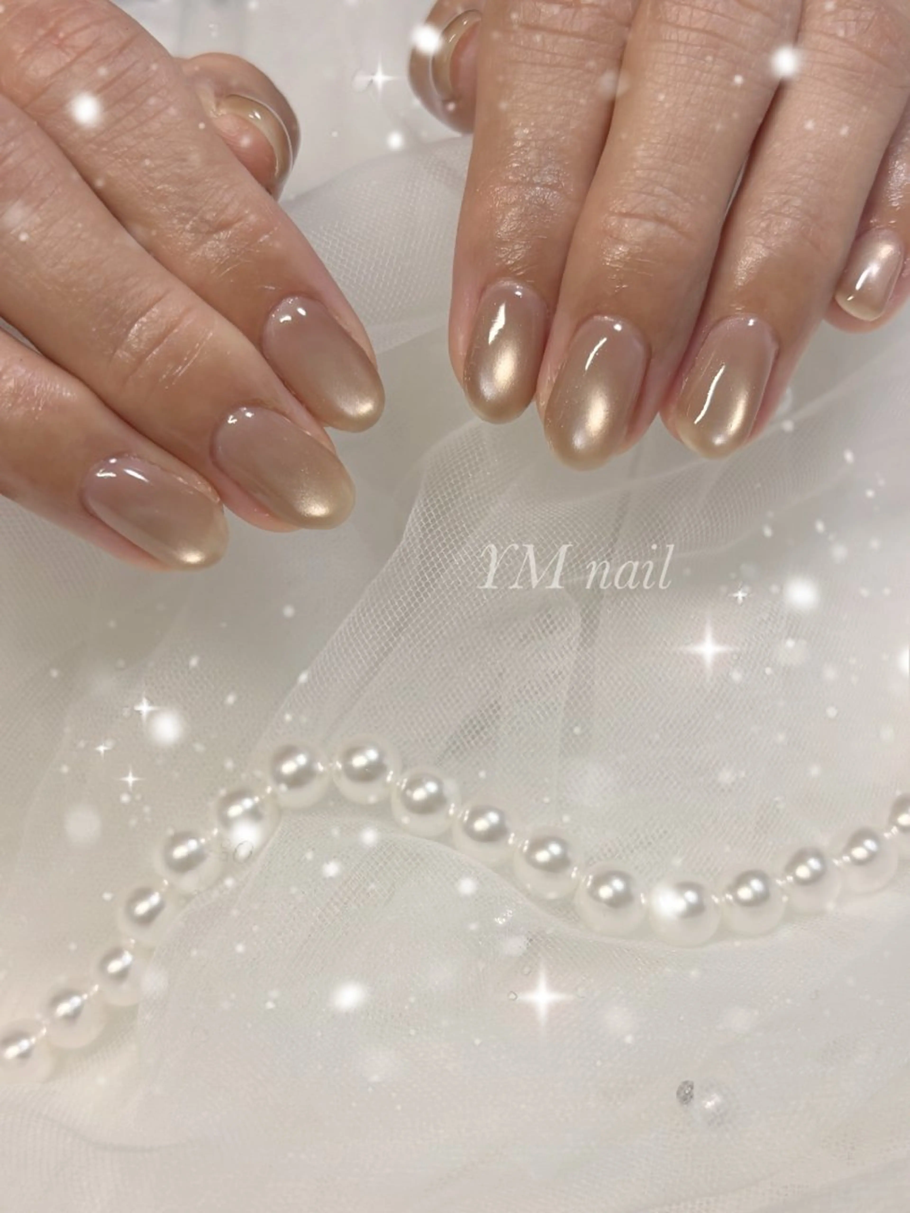 ネイル マグネットネイル オフィスネイル シンプルネイル ハンドネイル YM nailのネイルデザイン