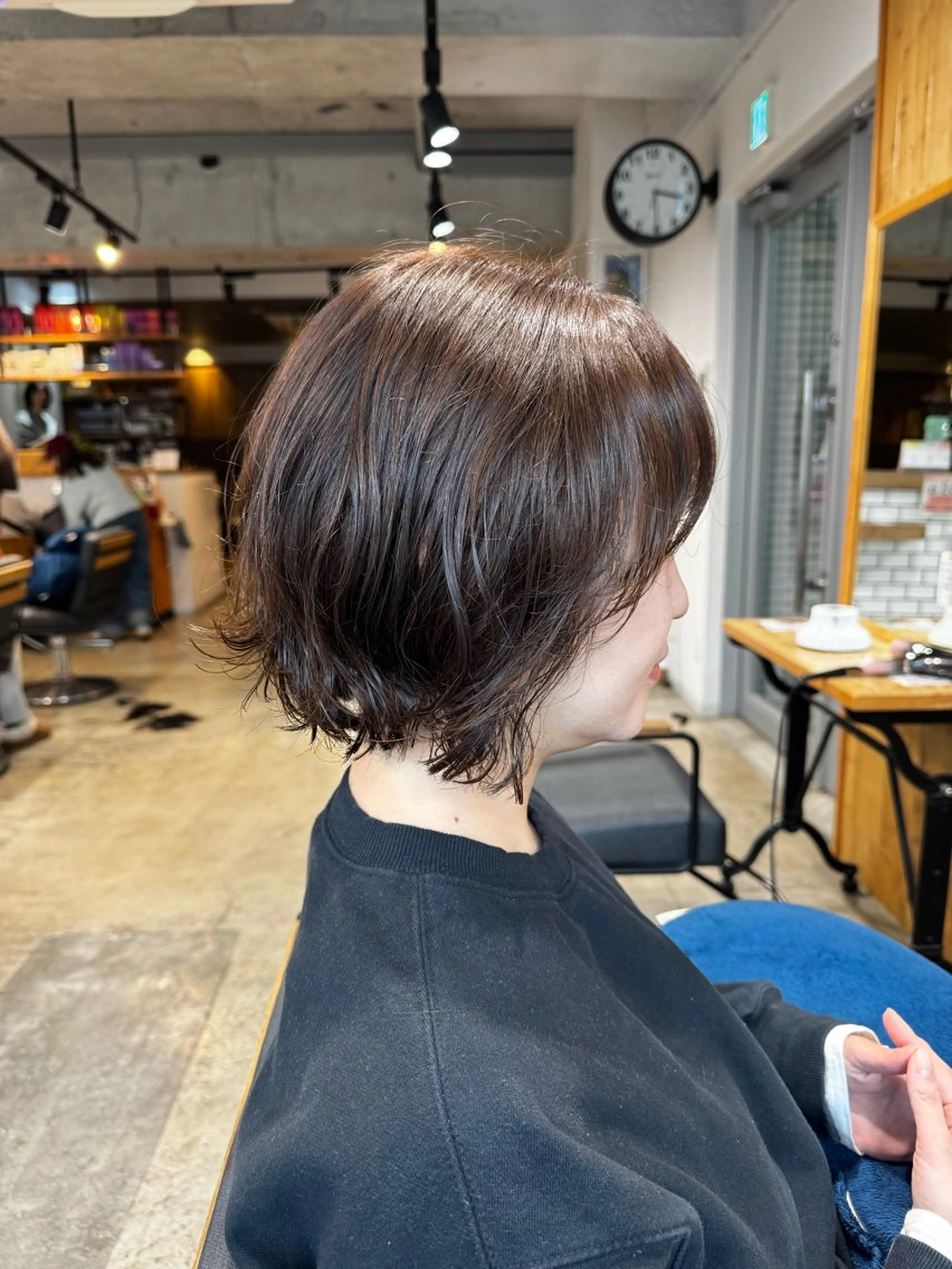 ショート パーマ ボブ カット パーマ レイヤー/大人ボブ 渡邉【日吉美容室】のヘアスタイル