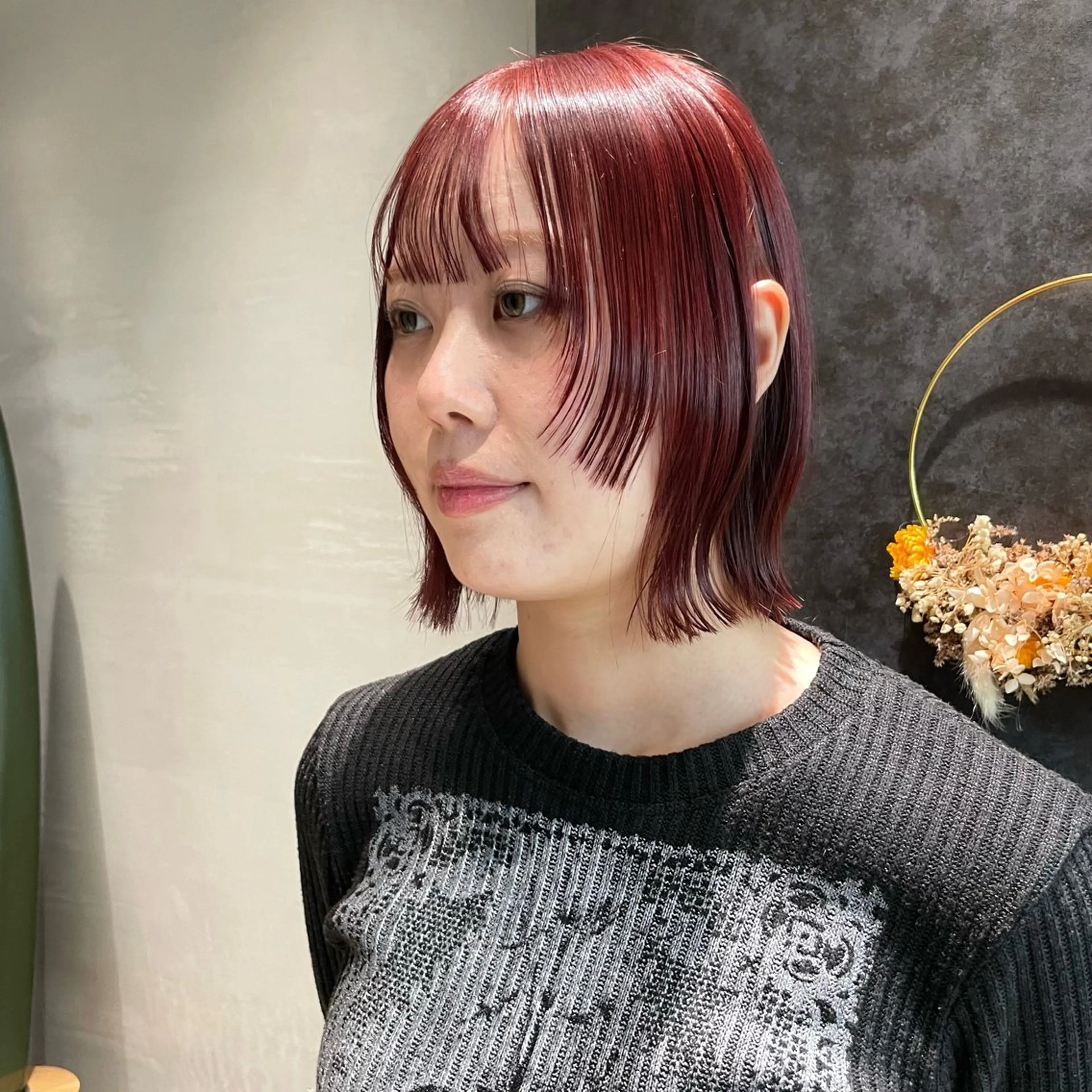 ショート カラー ボブレイヤー ボブ レイヤーカット カット ヘアカラー トリートメント ♥️ブリーチ/ボブ/ レイヤー♥️maiのヘアスタイル